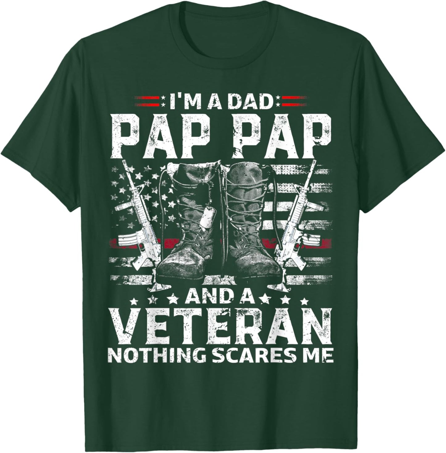 I'm A Dad Pap Pap T Shirt Veteran T-Shirt - T-Shirt | Forest