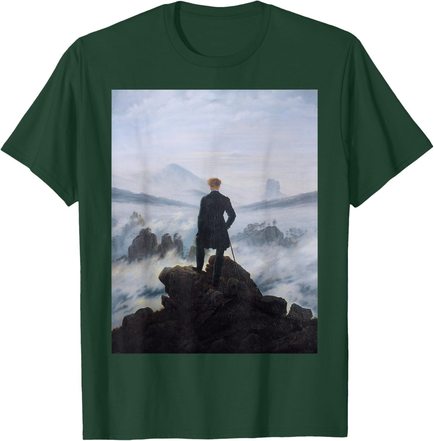 The Wanderer Above the sea of Fog T-Shirt - T-Shirt | Forest