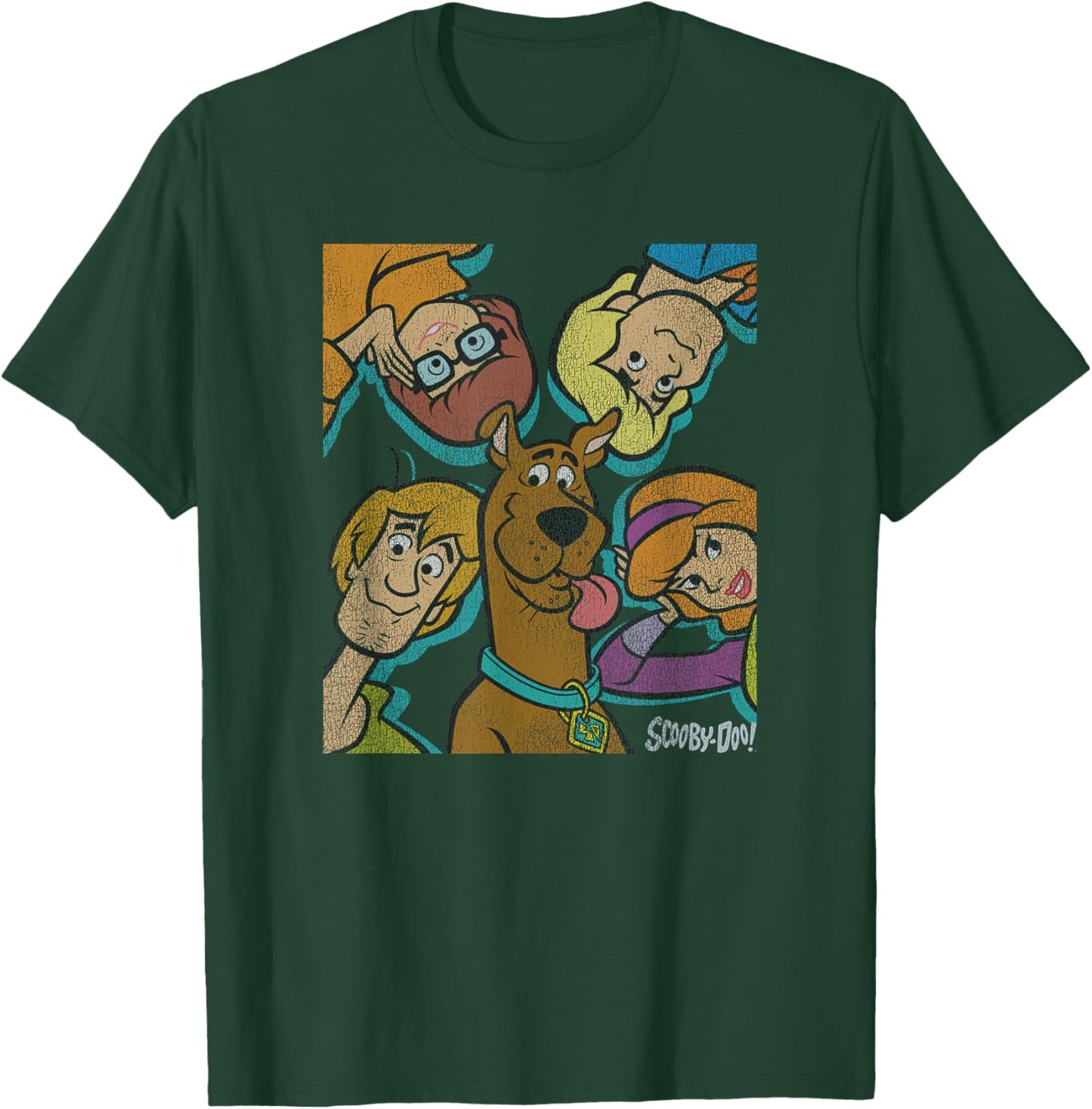 Scooby-Doo Big Face Group Poster T-Shirt - T-Shirt | Forest