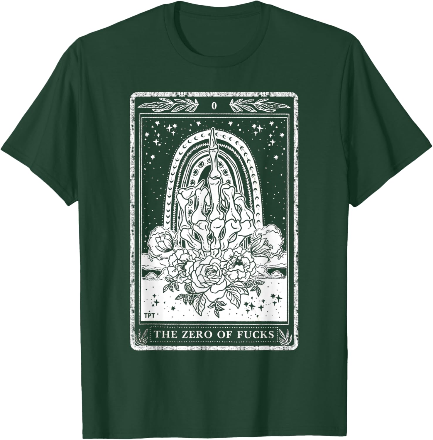 Funny Tarot Card Zero of Fucks Occult Tarot reader reading T-Shirt - T-Shirt | Forest