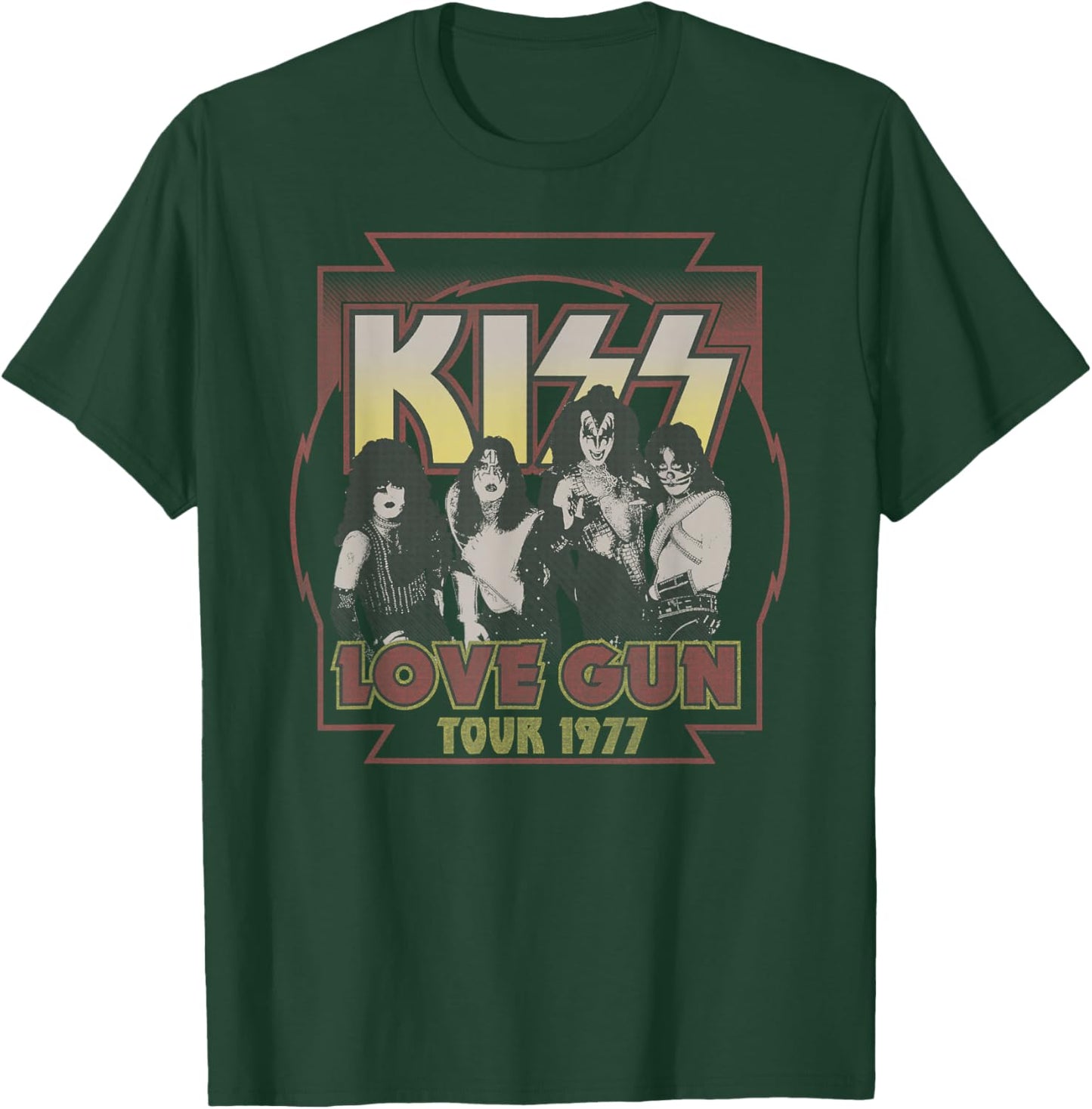 KISS - Love Gun Tour 1977 T-Shirt - T-Shirt | Forest