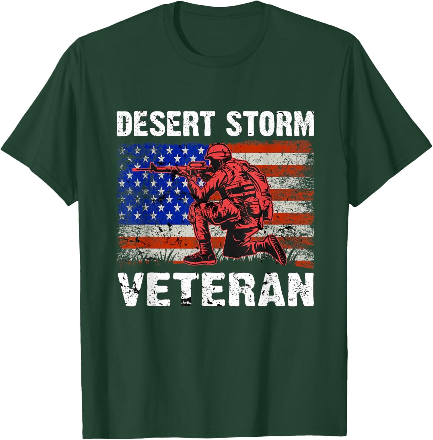 Operation Desert Storm Desert Shield Veteran T-Shirt - T-Shirt | Forest