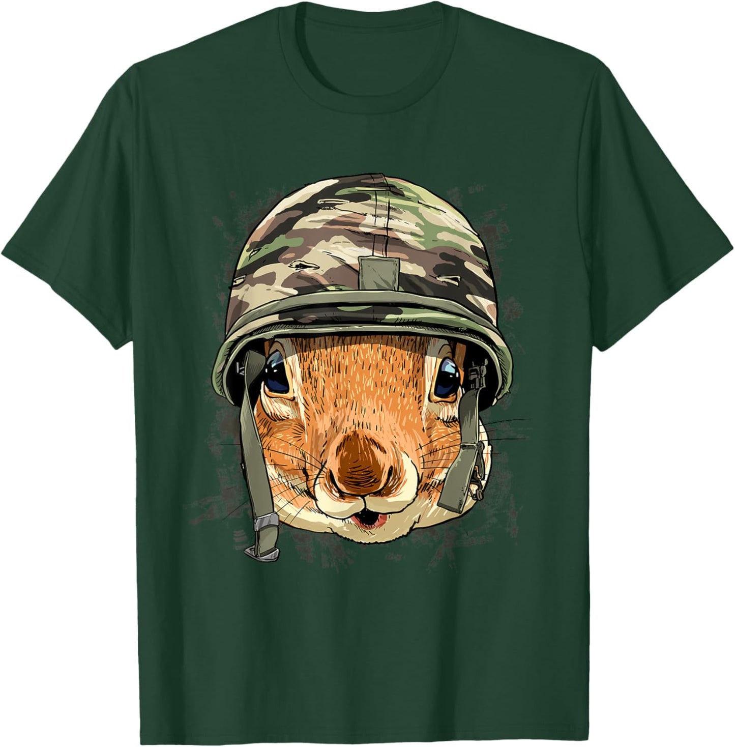 Squirrel Soldier Veteran Army Squirrel Rodent Animal Lover T-Shirt - T-Shirt | Forest