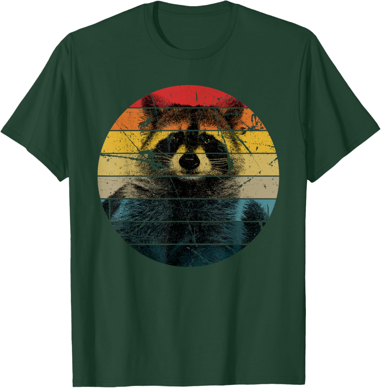 Raccoon Gift Mapache Marten Raccoon T-Shirt - T-Shirt | Forest
