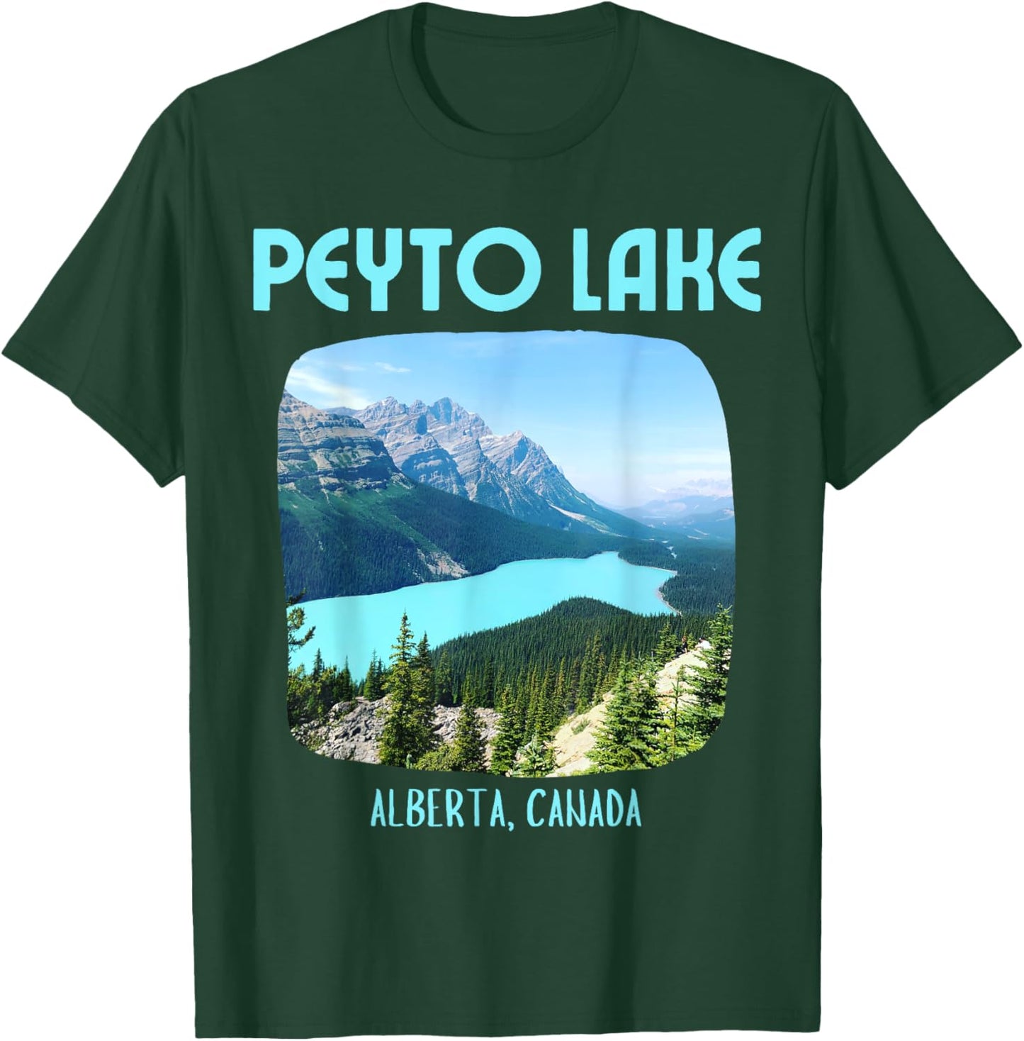 Peyto Lake Banff National Park T-Shirt - T-Shirt | Forest