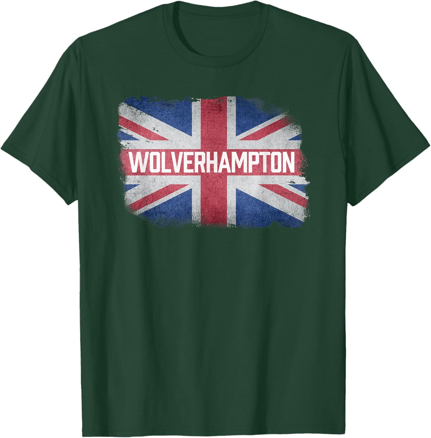 Wolverhampton | United Kingdom British Flag Vintage Souvenir T-Shirt - T-Shirt | Forest