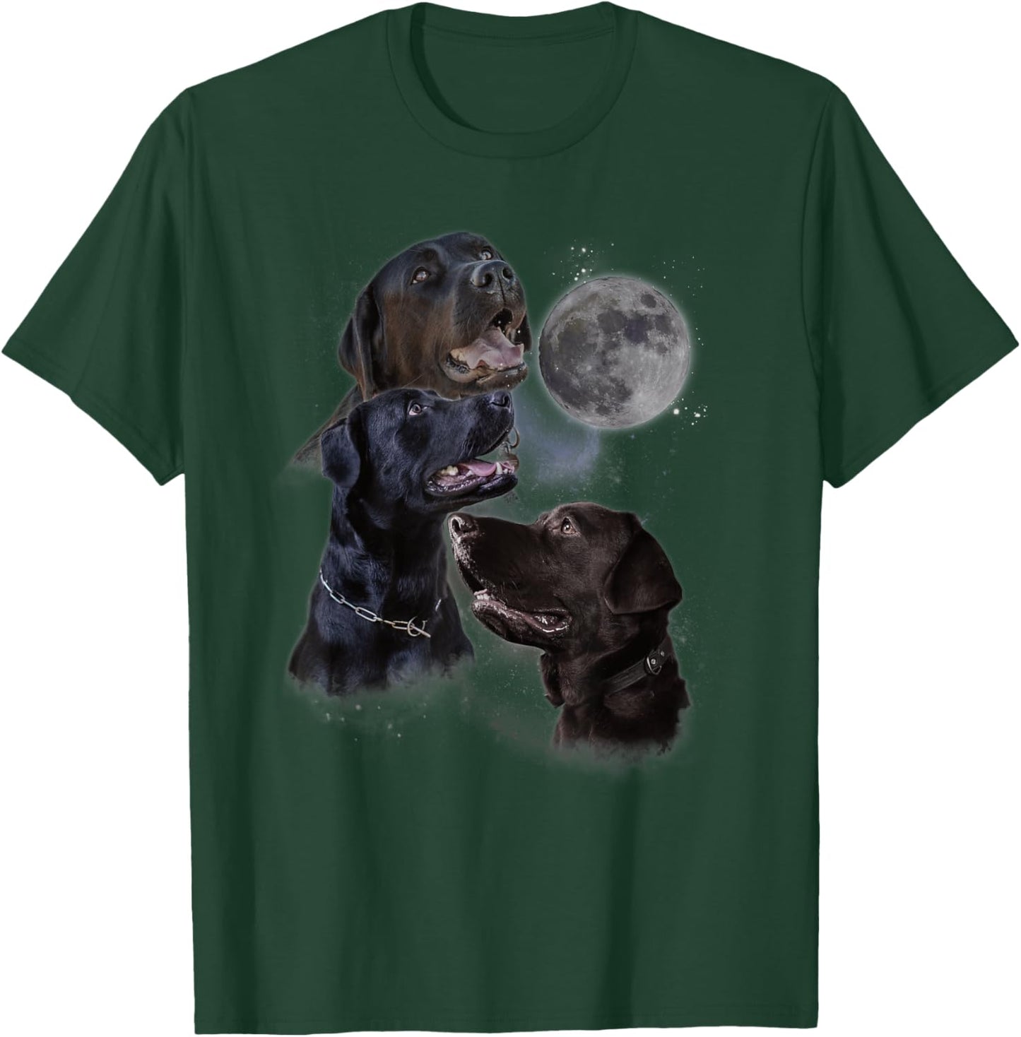Howling at the Moon Shirt - Funny Labrador Retriever T-Shirt - T-Shirt | Forest