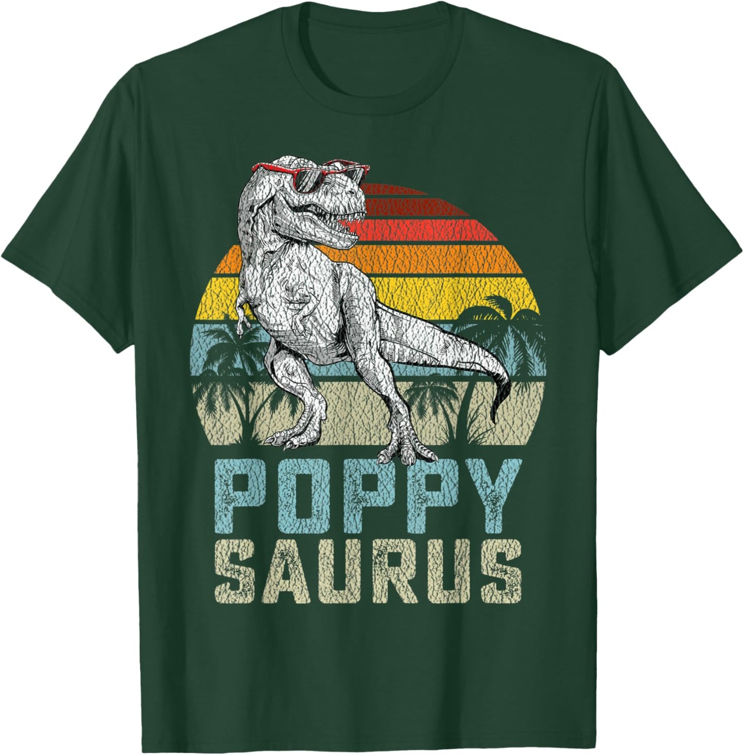 Poppysaurus T Rex Dinosaur Poppy Saurus Family Matching T-Shirt - T-Shirt | Forest