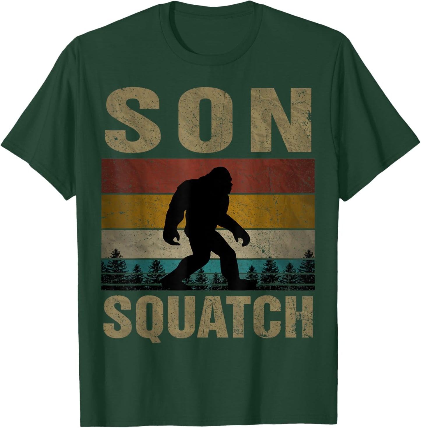 Son Squatch Bigfoot Son Sasquatch Yeti Family Matching T-Shirt - T-Shirt | Forest