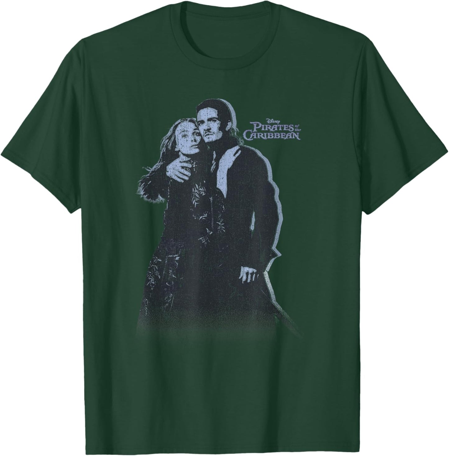 Disney Pirates of the Caribbean Will and Elizabeth Poster T-Shirt - T-Shirt | Forest