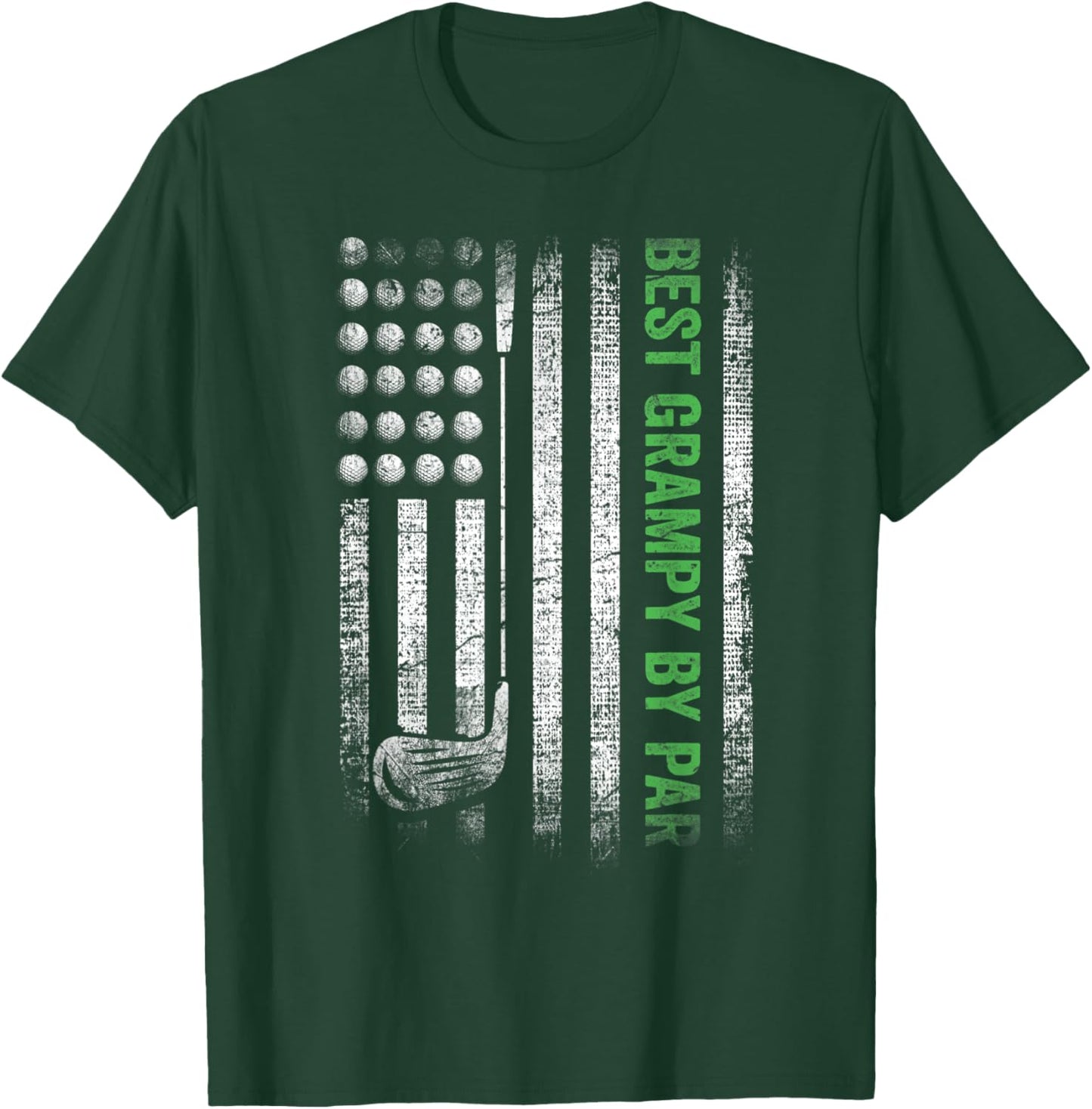 Funny Best Grampy By Par Father's Day Golf T-Shirt - T-Shirt | Forest