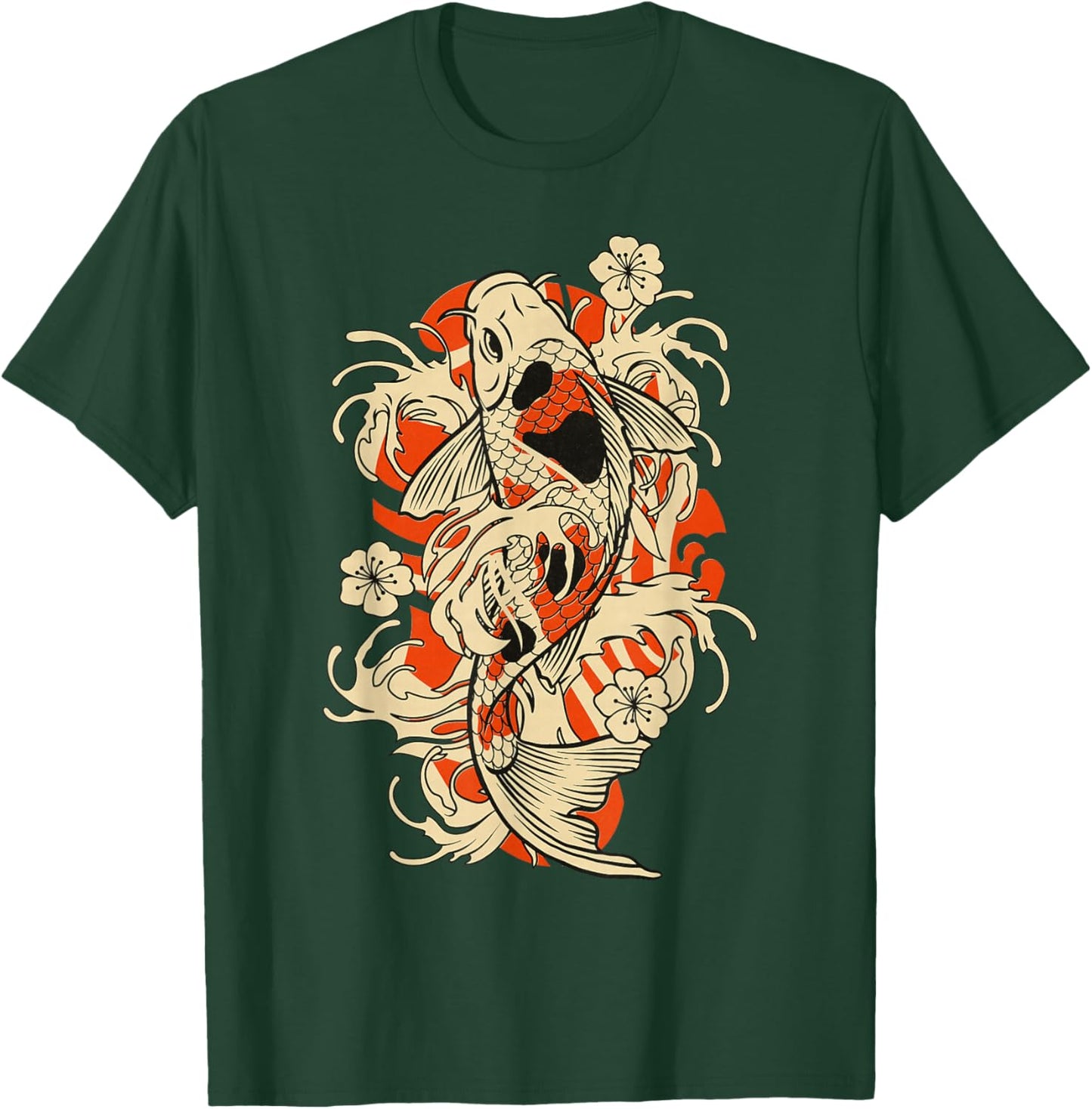 Vintage Japanese Koi Fish Japan T-Shirt - T-Shirt | Forest