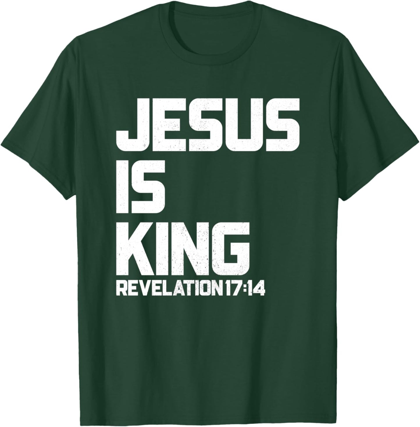Jesus is King Revelation 17 14 Bible Verse & Women T-Shirt - T-Shirt | Forest