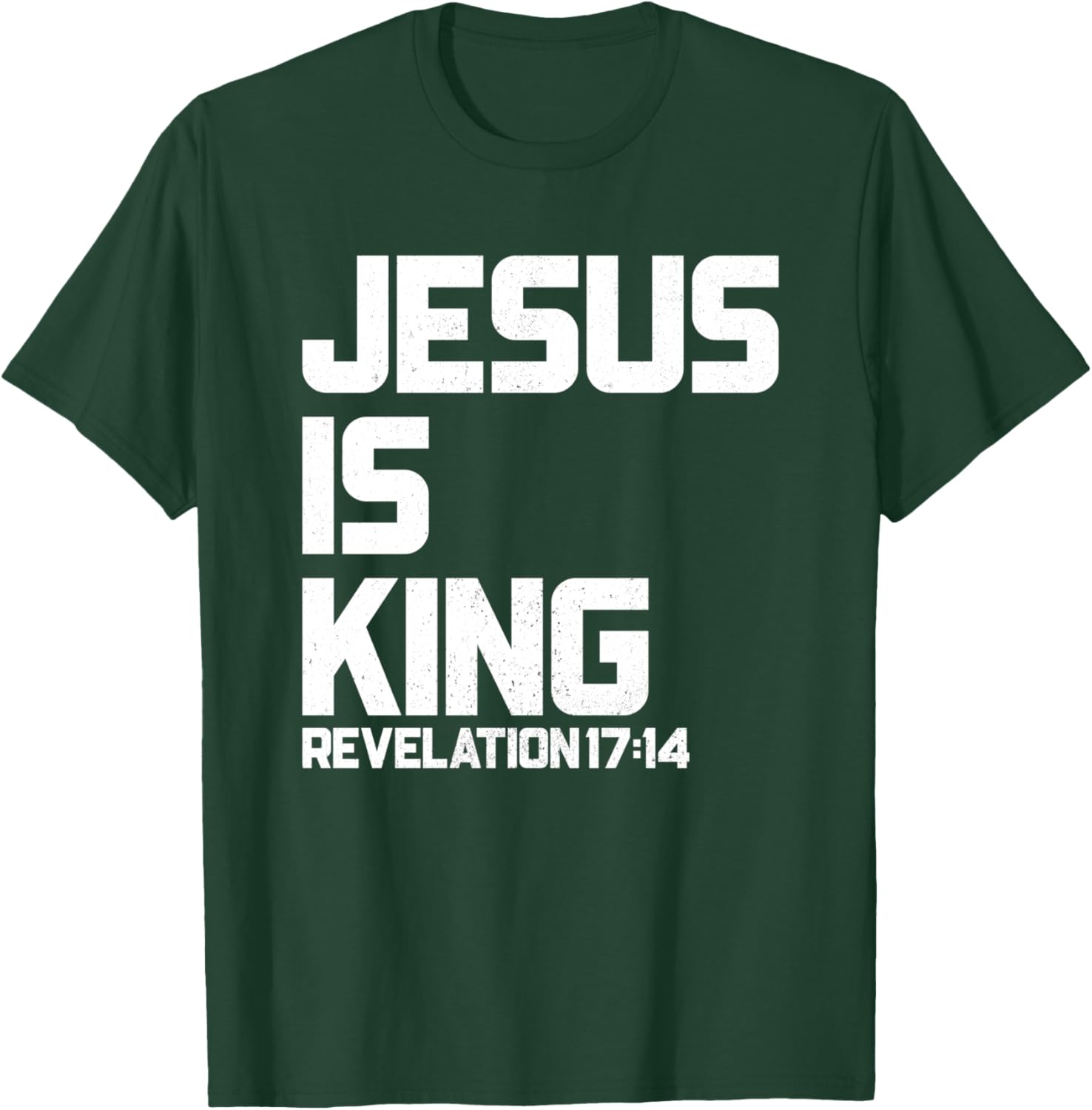 Jesus is King Revelation 17 14 Bible Verse & Women T-Shirt - T-Shirt | Forest