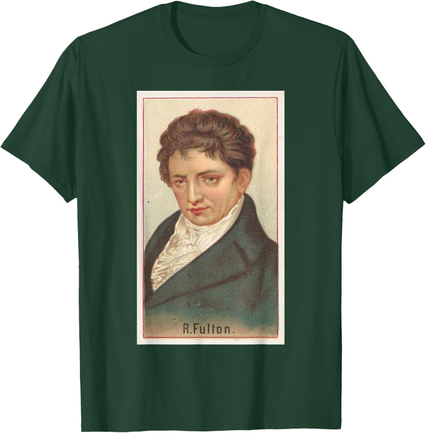 Robert Fulton Illustrative Portrait (1888) T-Shirt - T-Shirt | Forest