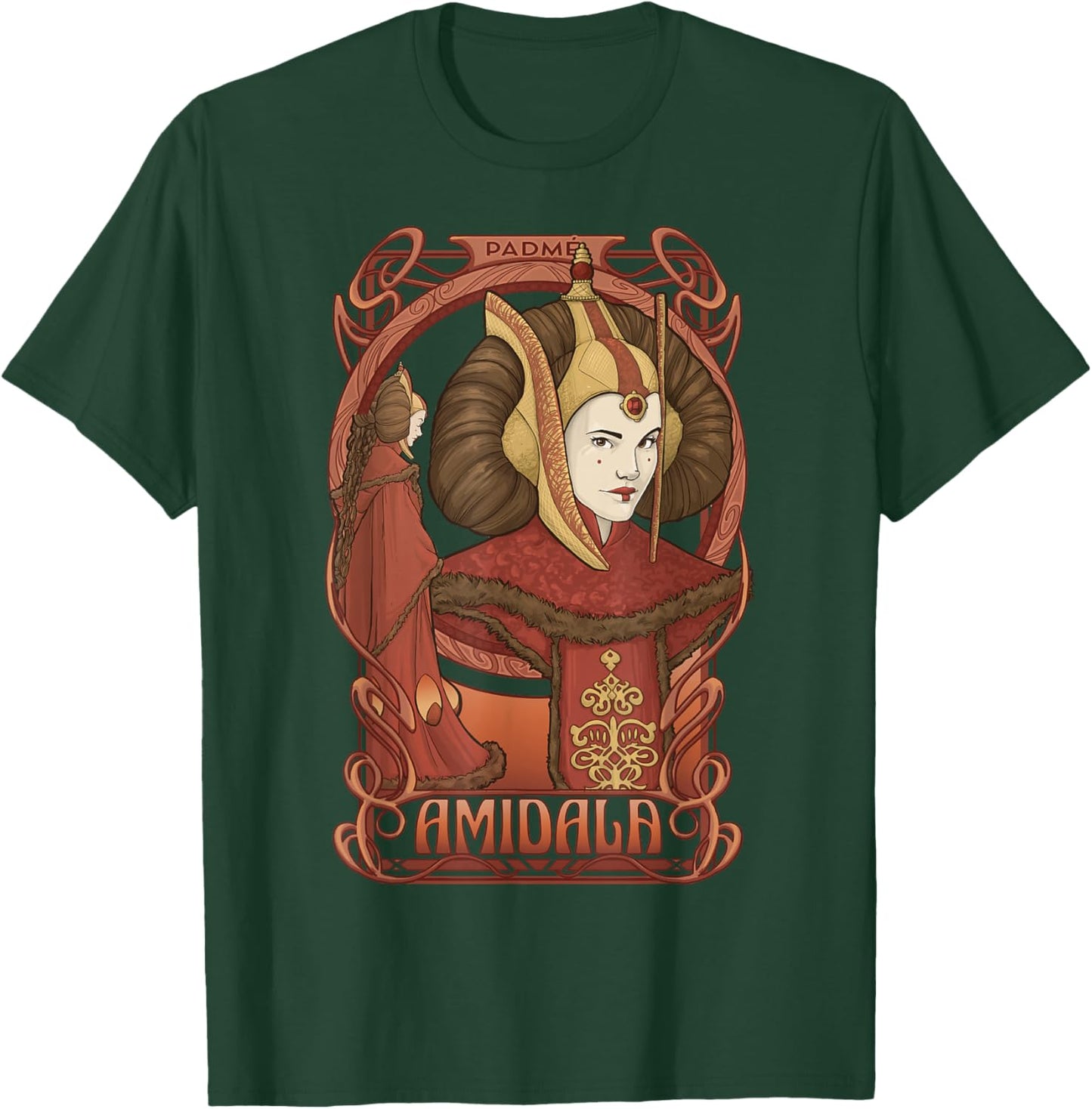 Star Wars Padme Amidala Queen Portrait T-Shirt - T-Shirt | Forest