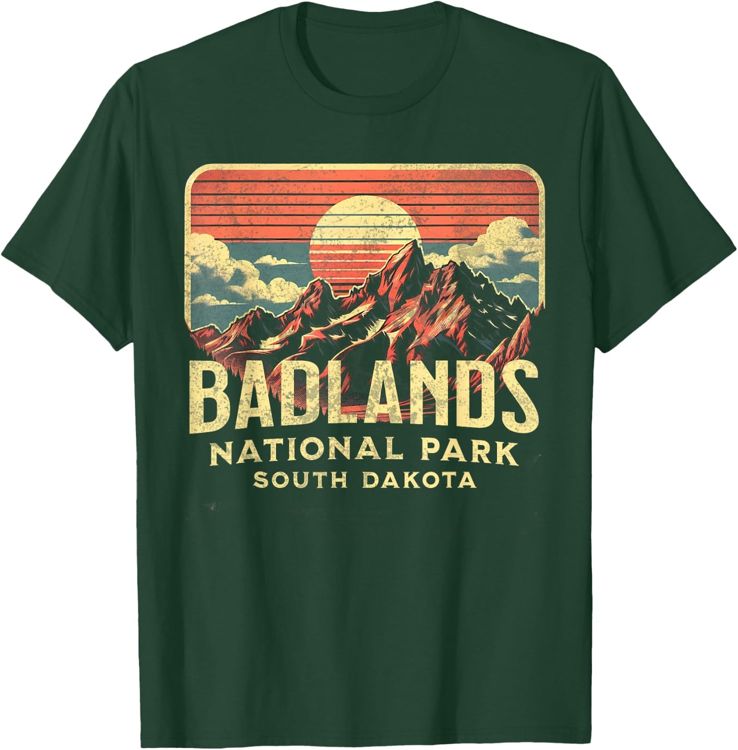 Badlands National Park , Small, Blue T-Shirt - T-Shirt | Forest