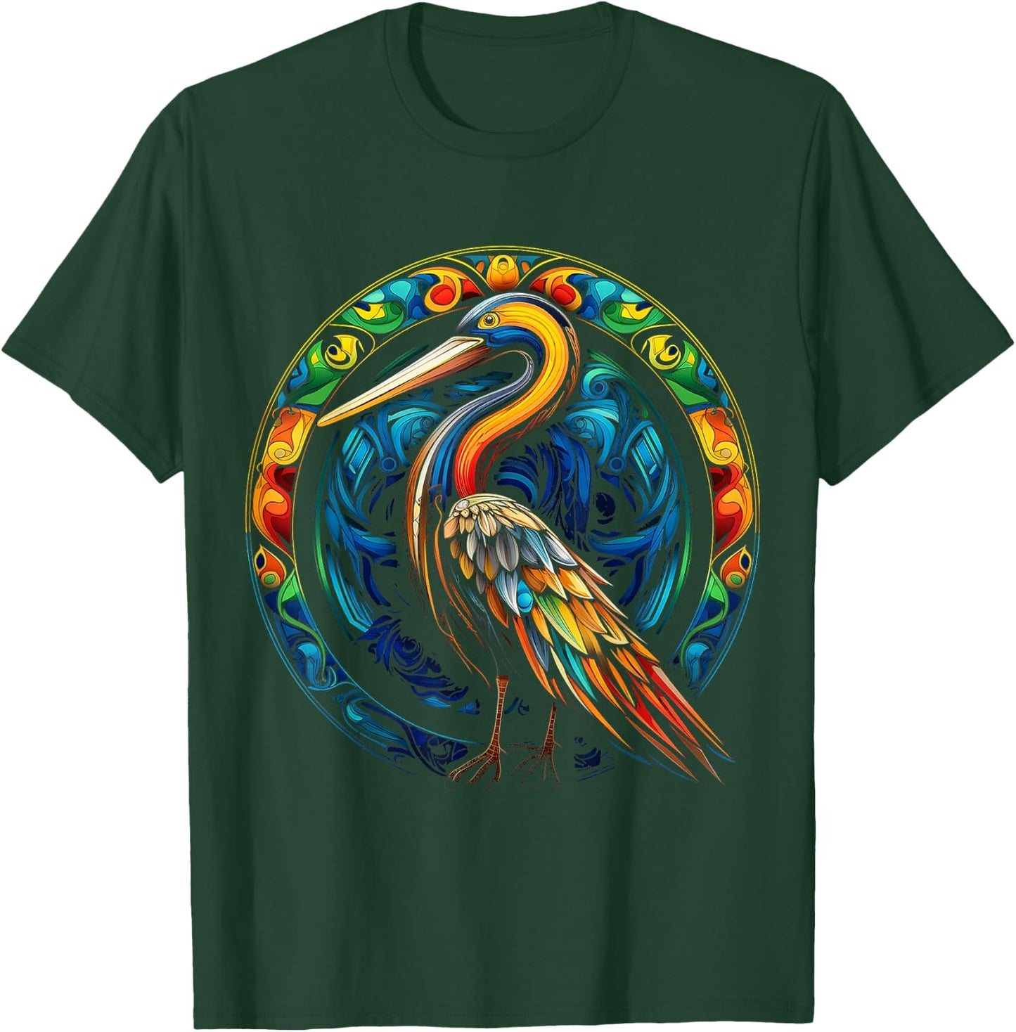 Pelican Animal Graphic Art Pelican T-Shirt - T-Shirt | Forest