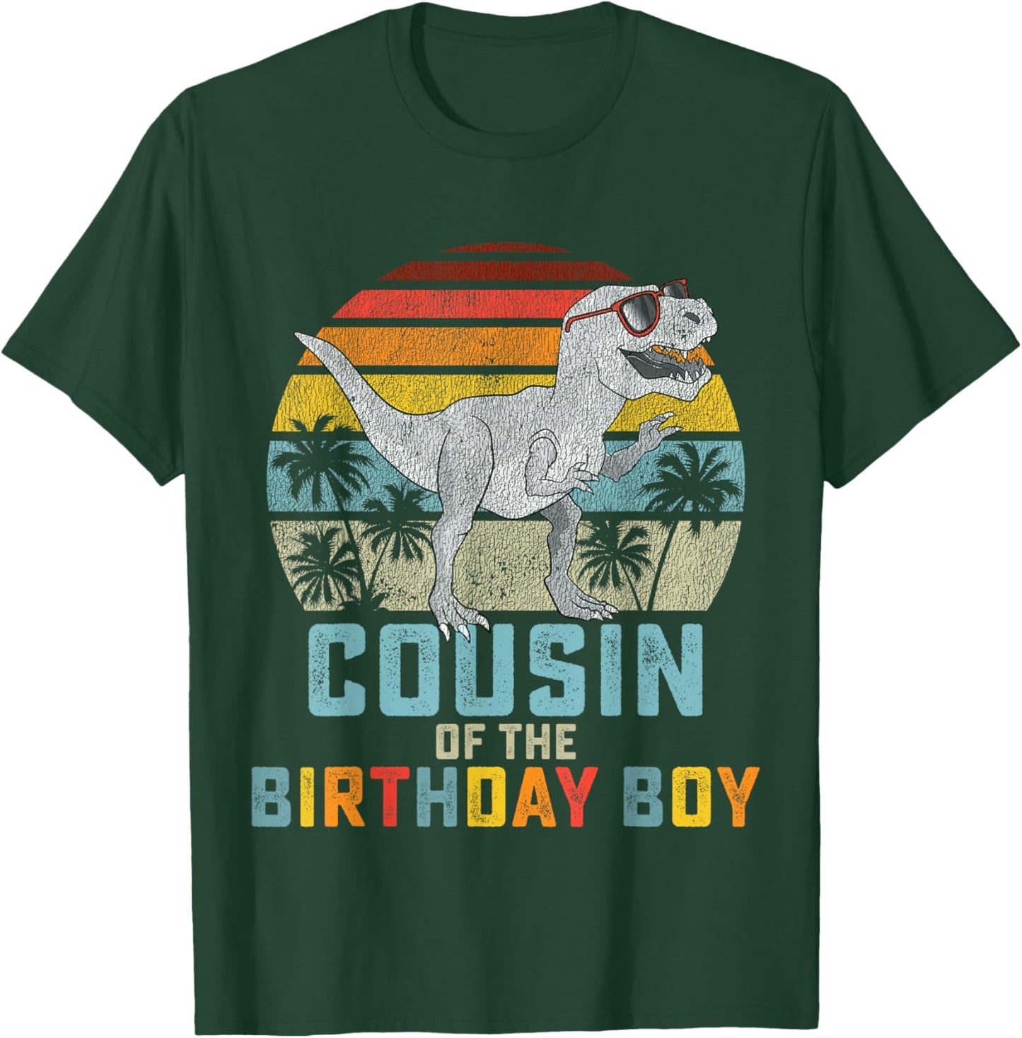 Cousin Dinosaur Boy of the Birthday Boy Matching Family T-Shirt - T-Shirt | Forest