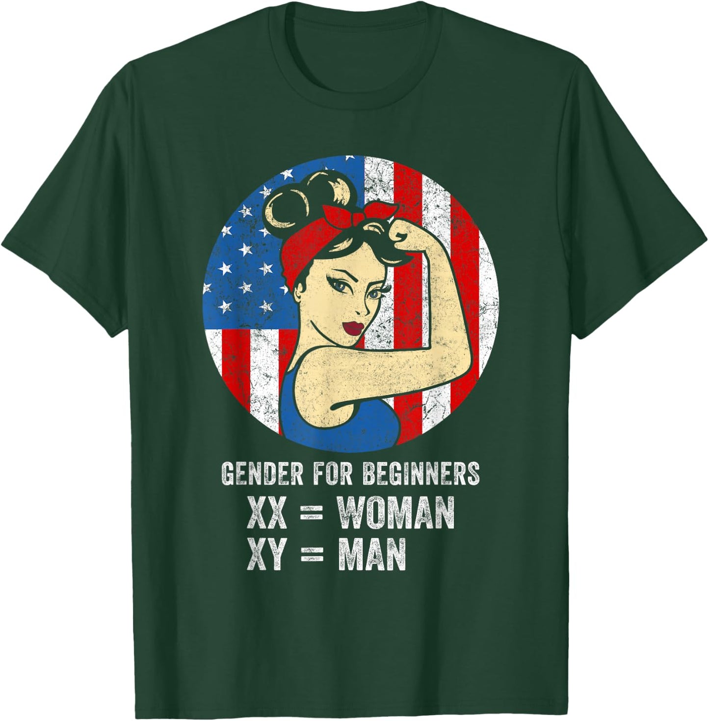 Gender for Beginners XX Woman XY Man T-Shirt - T-Shirt | Forest