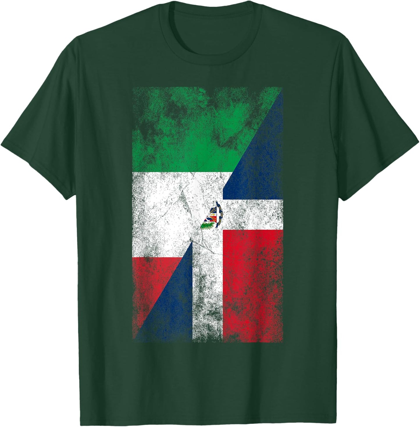 Italy & Dominican Republic Flags - Italian Dominican T-Shirt - T-Shirt | Forest