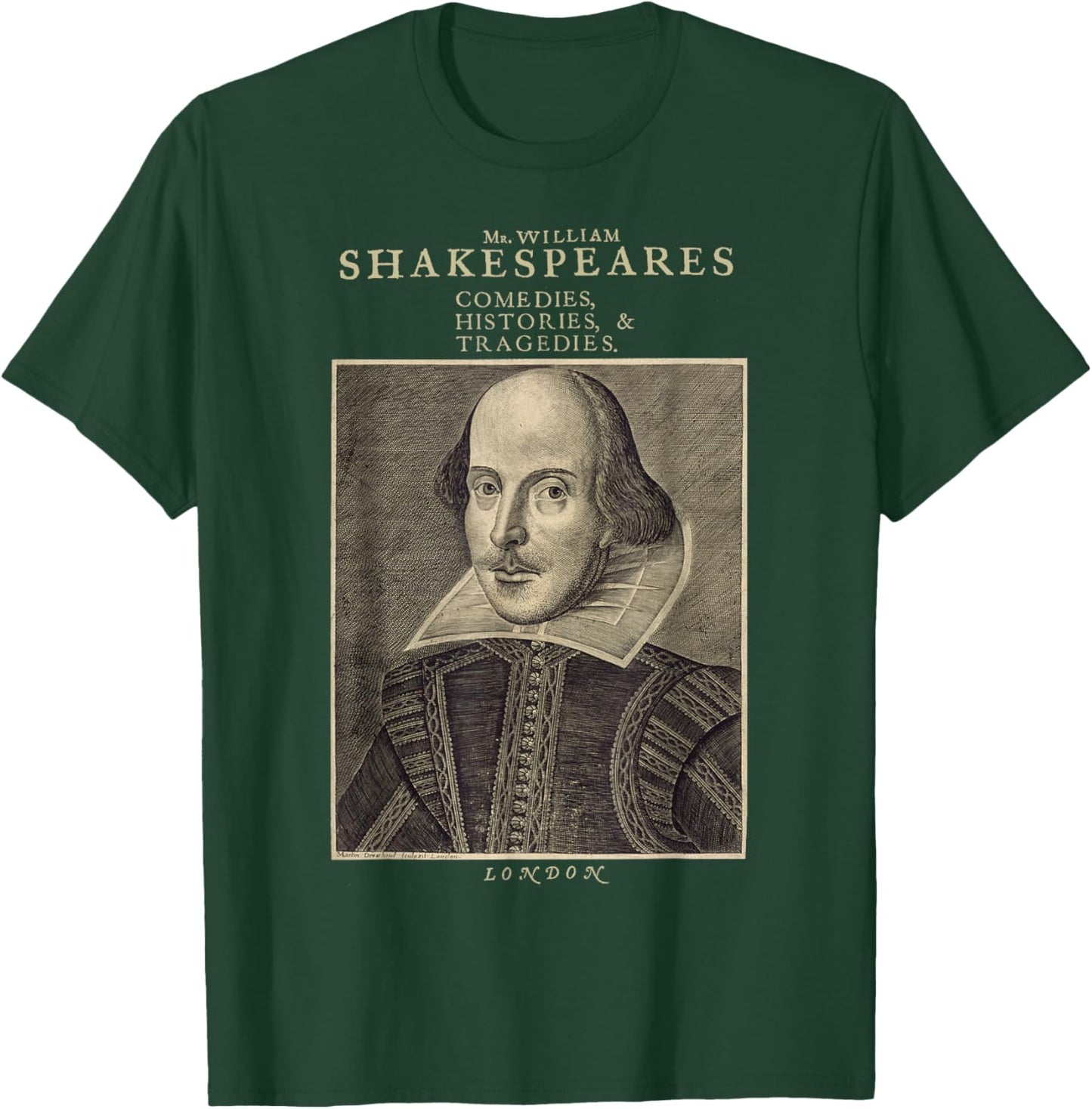 Vintage Shakespeare Literature - William Shakespeare Play T-Shirt - T-Shirt | Forest