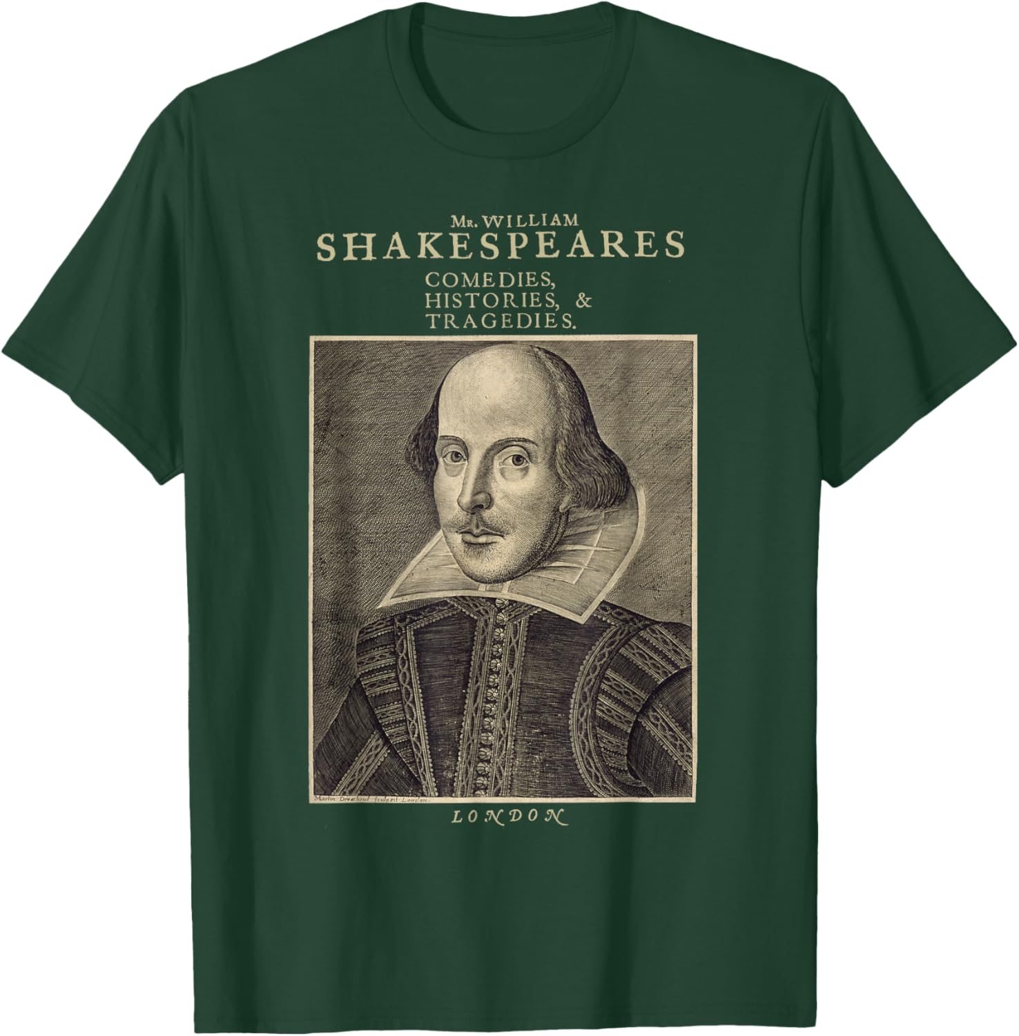 Vintage Shakespeare Literature - William Shakespeare Play T-Shirt - T-Shirt | Forest