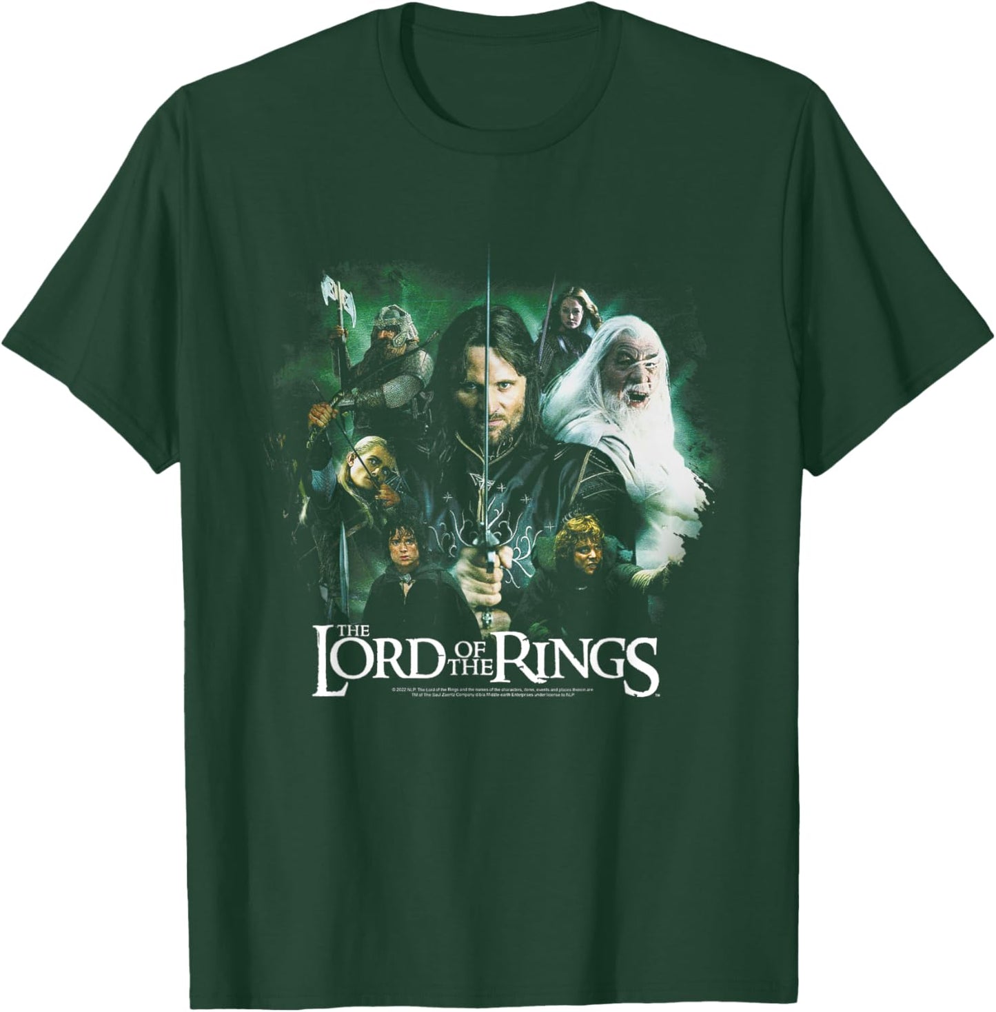 The Lord of The Rings Group Poster T-Shirt - T-Shirt | Forest