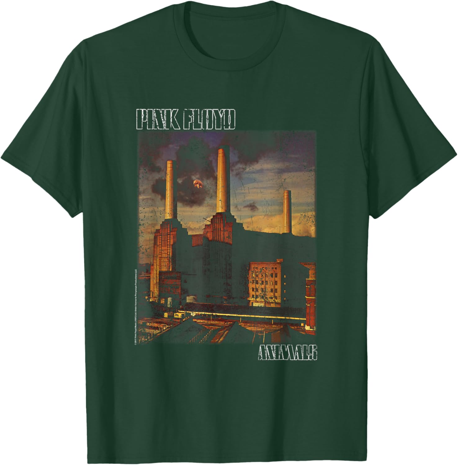 Pink Floyd Faded Animals T-Shirt - T-Shirt | Forest