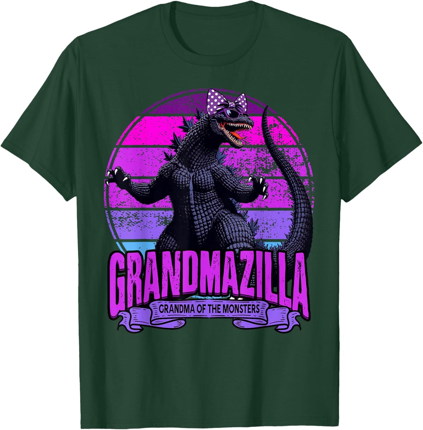 Grandmazilla Grandma Of The Monsters Funny Gifts Mother's T-Shirt - T-Shirt | Forest