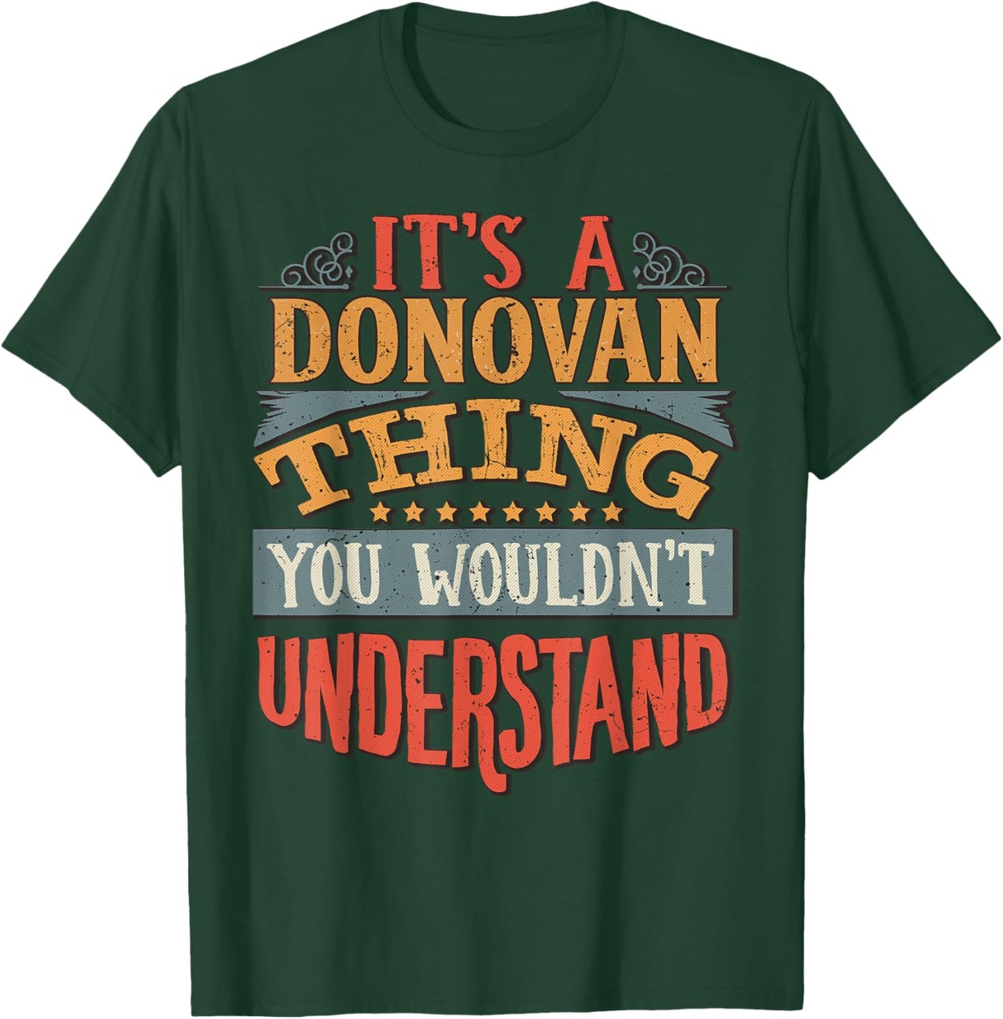 Donovan Name T-Shirt - T-Shirt | Forest