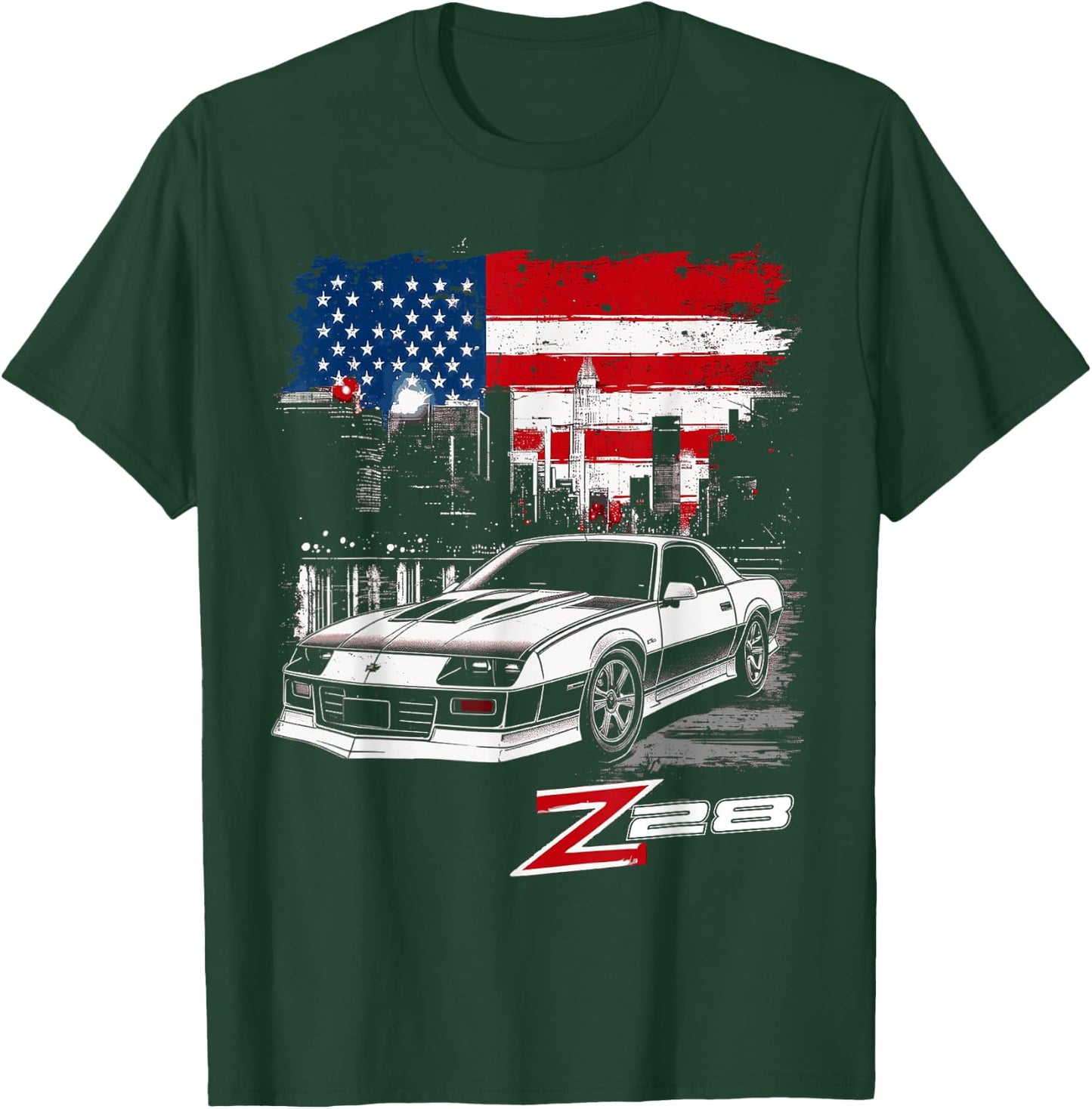 1980's IROC, IROC-Z Muscle Car American Muscle Retro Z28 T-Shirt - T-Shirt | Forest
