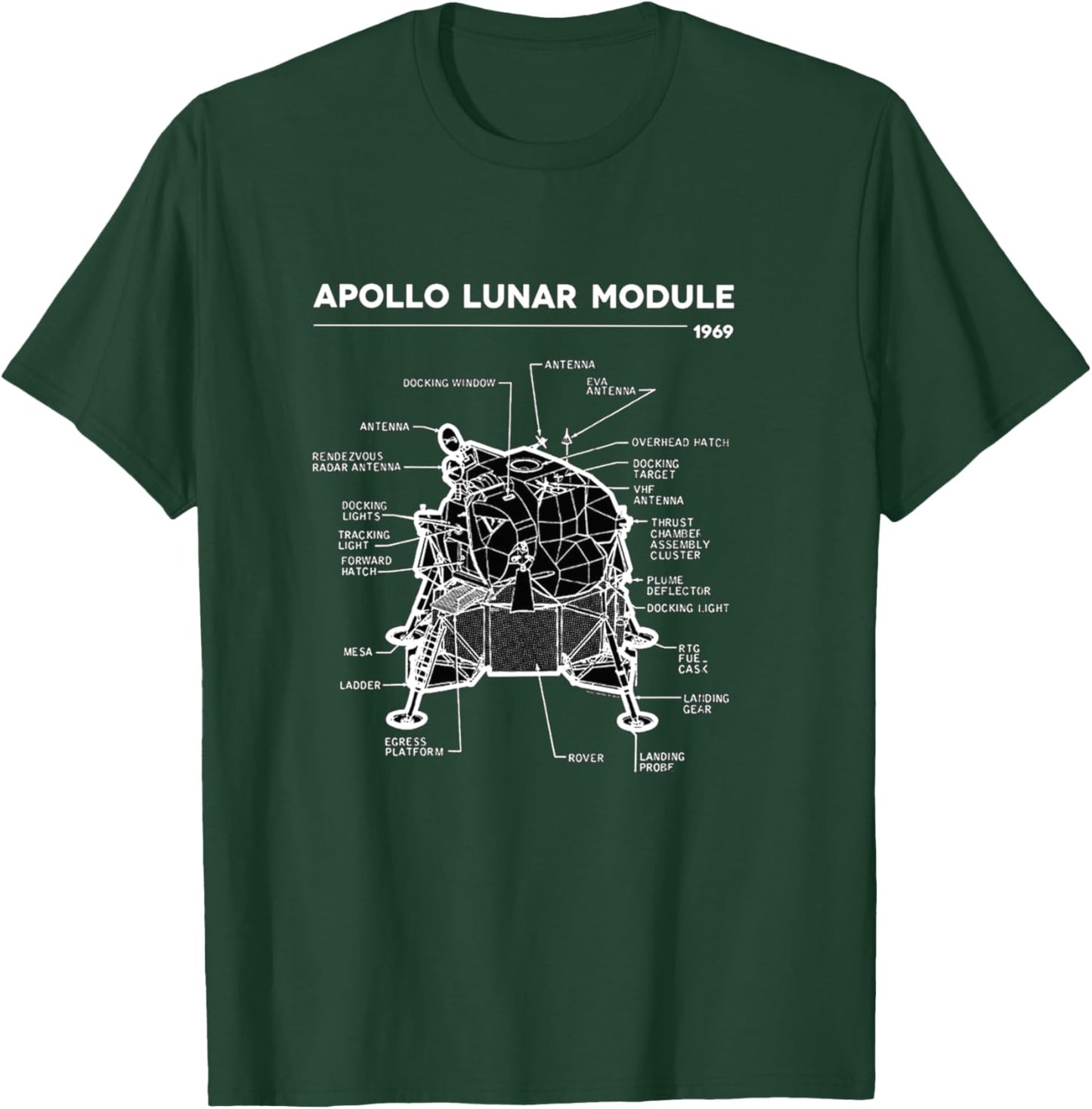 Lunar Module First Moon Landing 1969 T-Shirt - T-Shirt | Forest