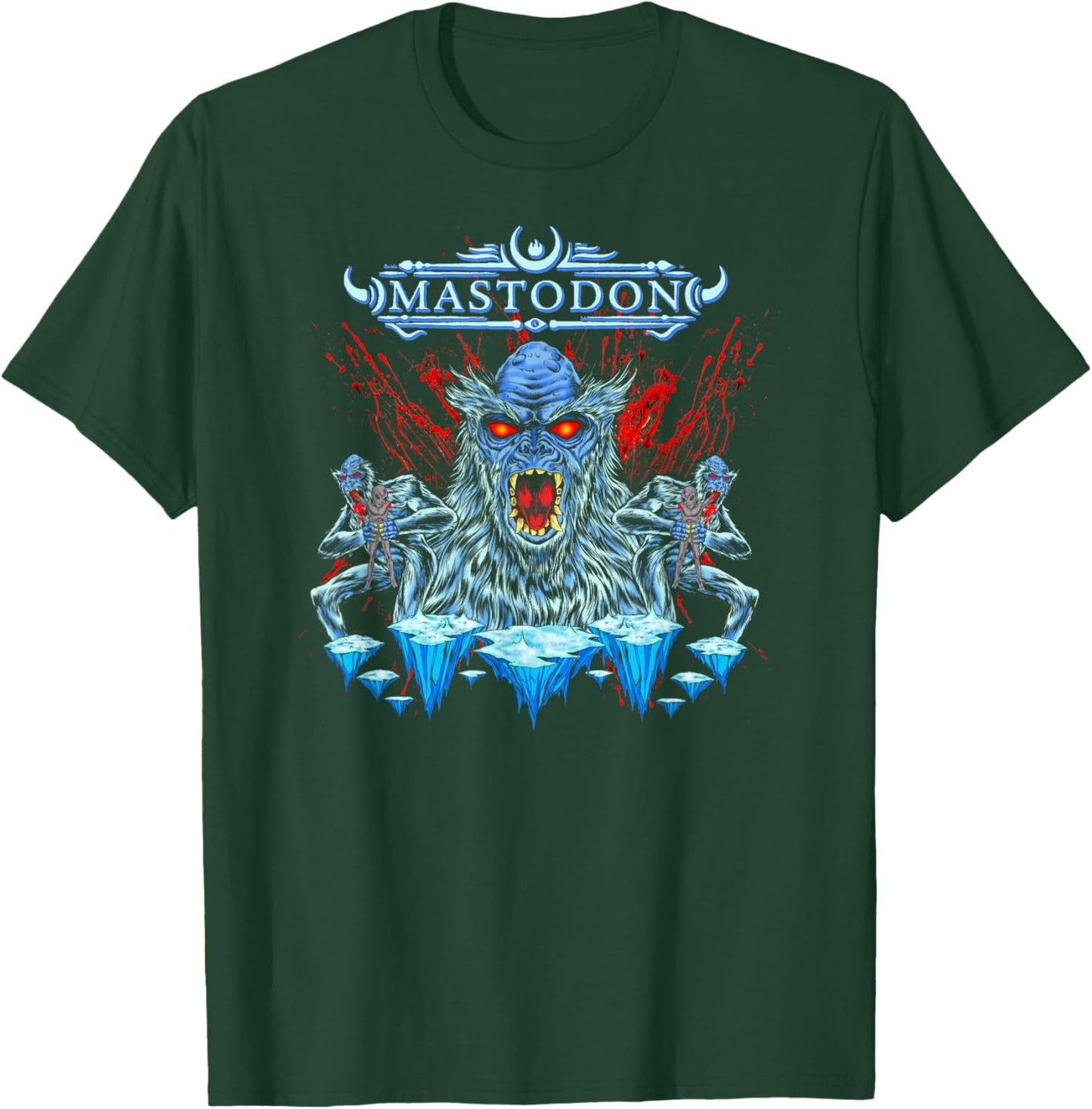 Mastodon - Sasquatch Aliens Blood T-Shirt - T-Shirt | Forest