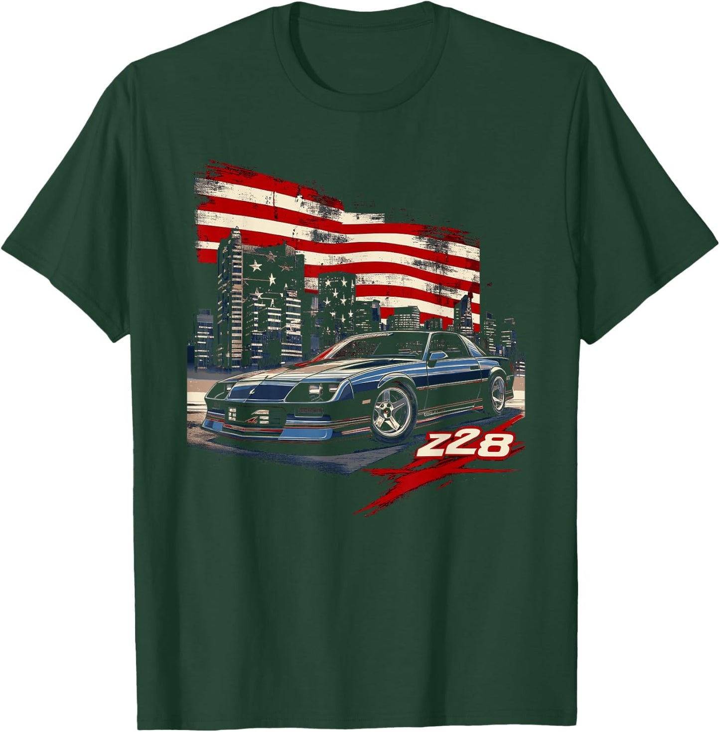 1980's IROC, IROC-Z Muscle Car American Muscle Retro Z28 T-Shirt - T-Shirt | Forest