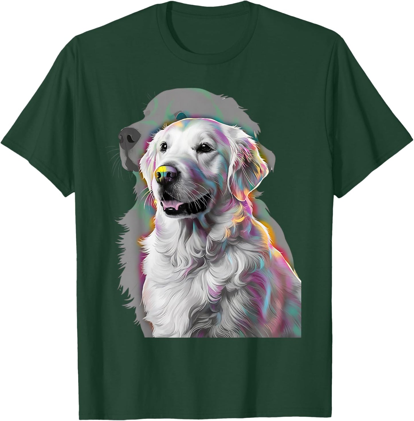 Cute Golden Retriever Gifts Christmas Women Men Kids Funny T-Shirt - T-Shirt | Forest