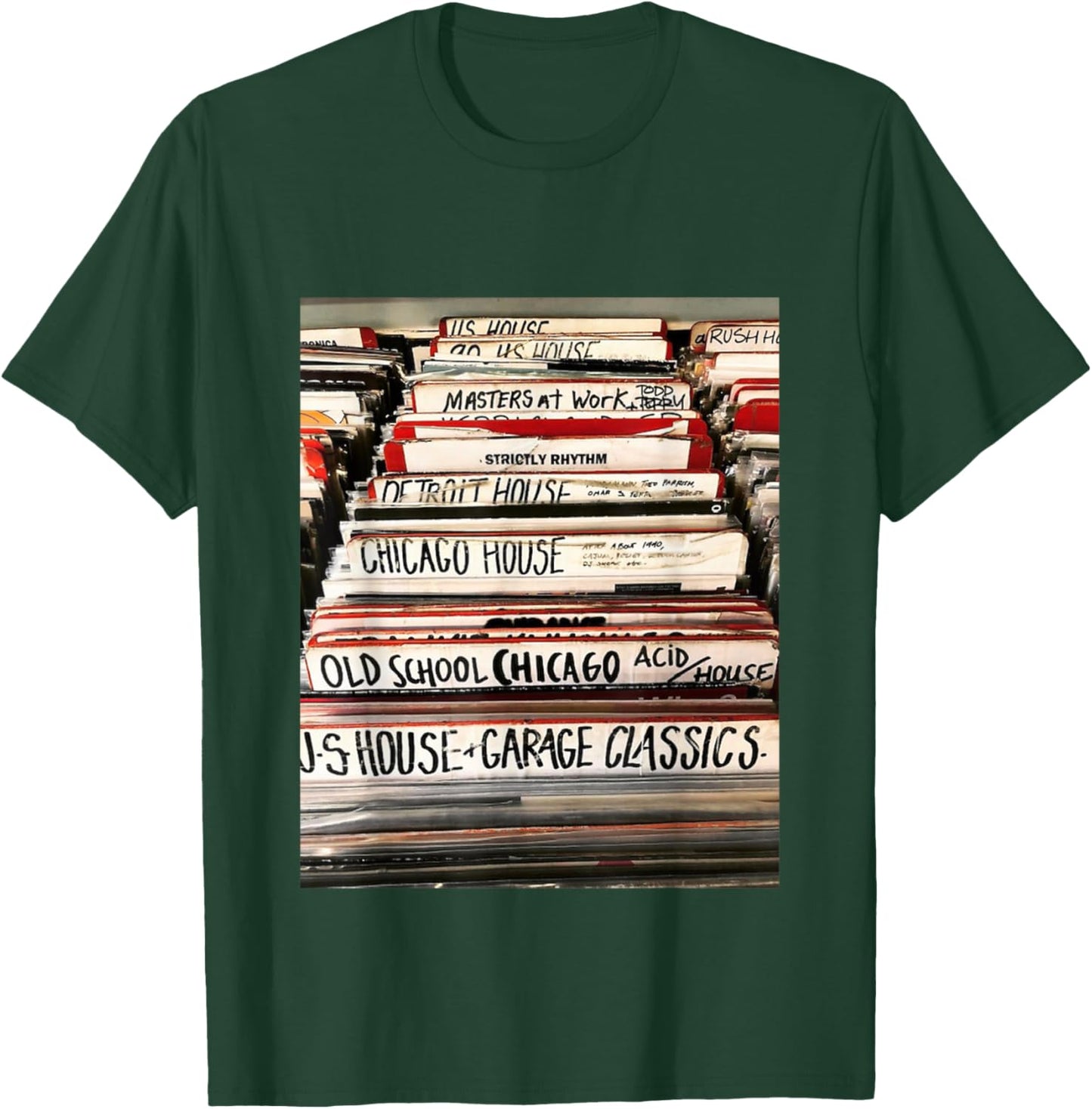 House Music Vinyl Record Deep Soulful House DJ T-Shirt - T-Shirt | Forest