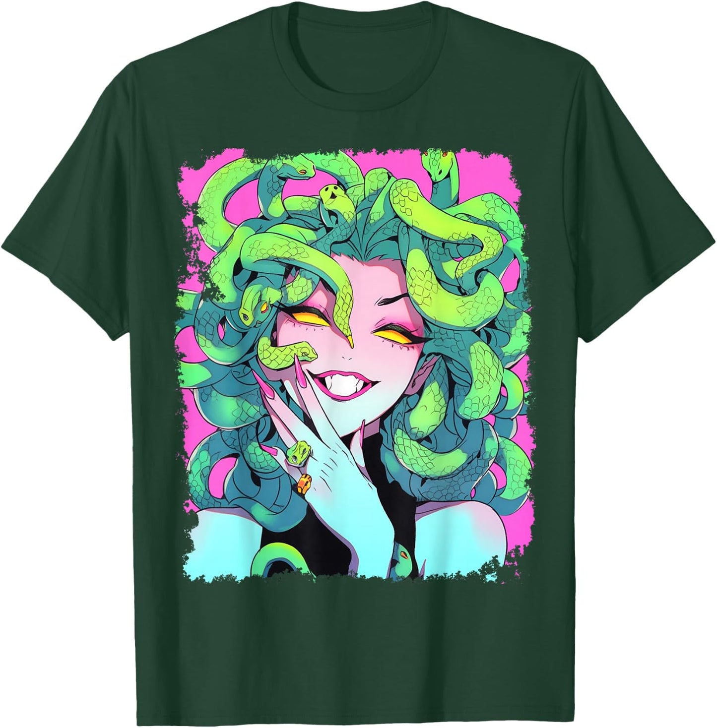 Medusa Crazy Girl T-Shirt - T-Shirt | Forest