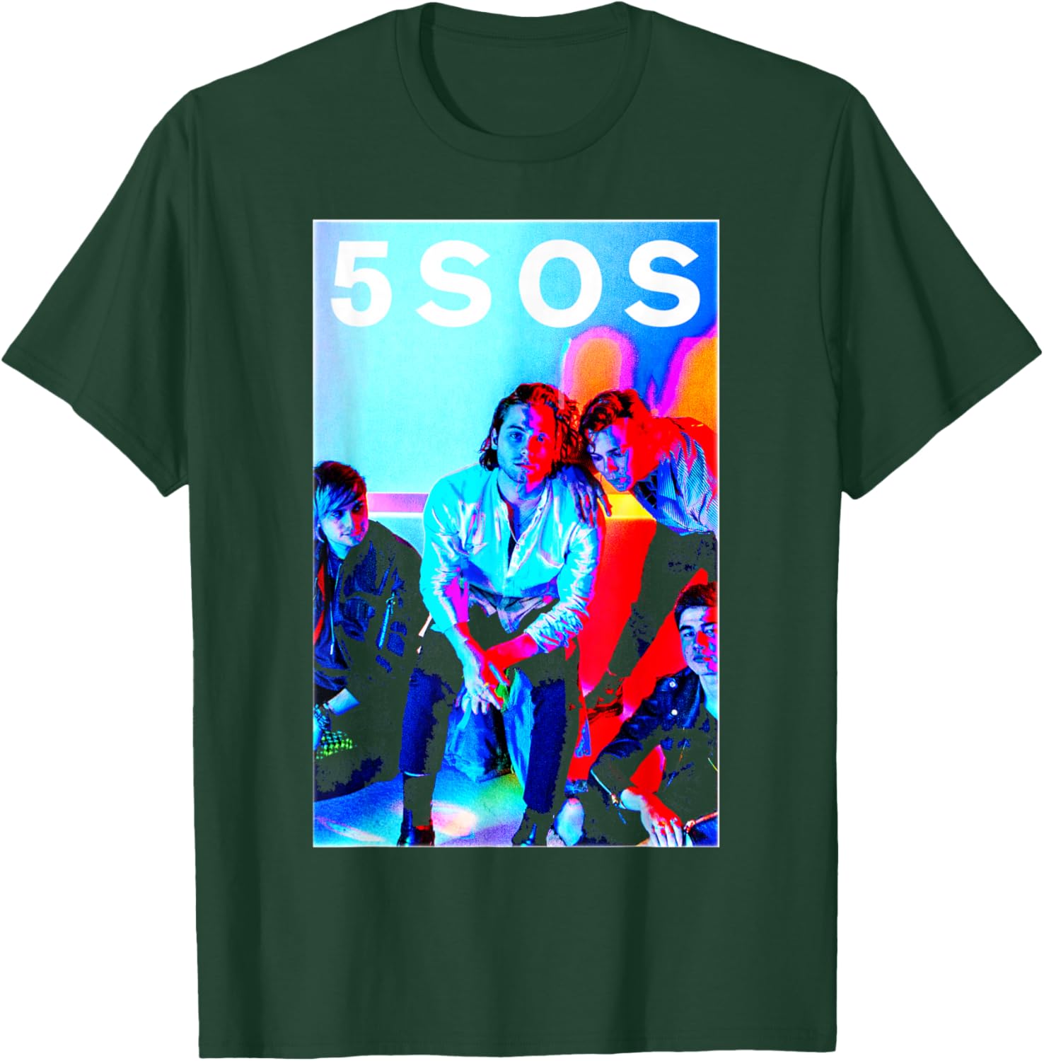 5 Seconds of Summer - 5SOS Band Photo T-Shirt - T-Shirt | Forest