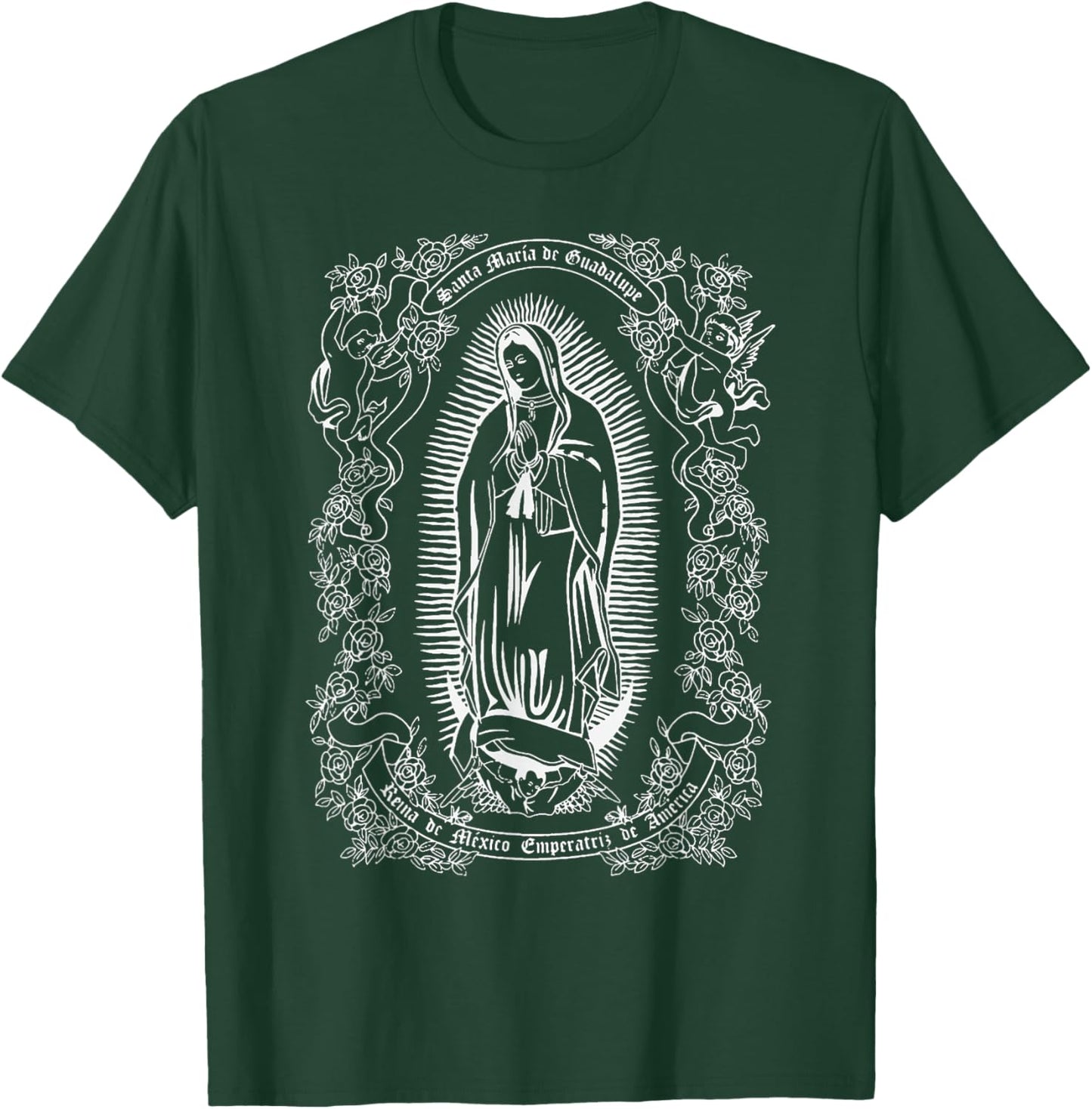 Our Lady of Guadalupe Nice Christian Gift T-Shirt - T-Shirt | Forest