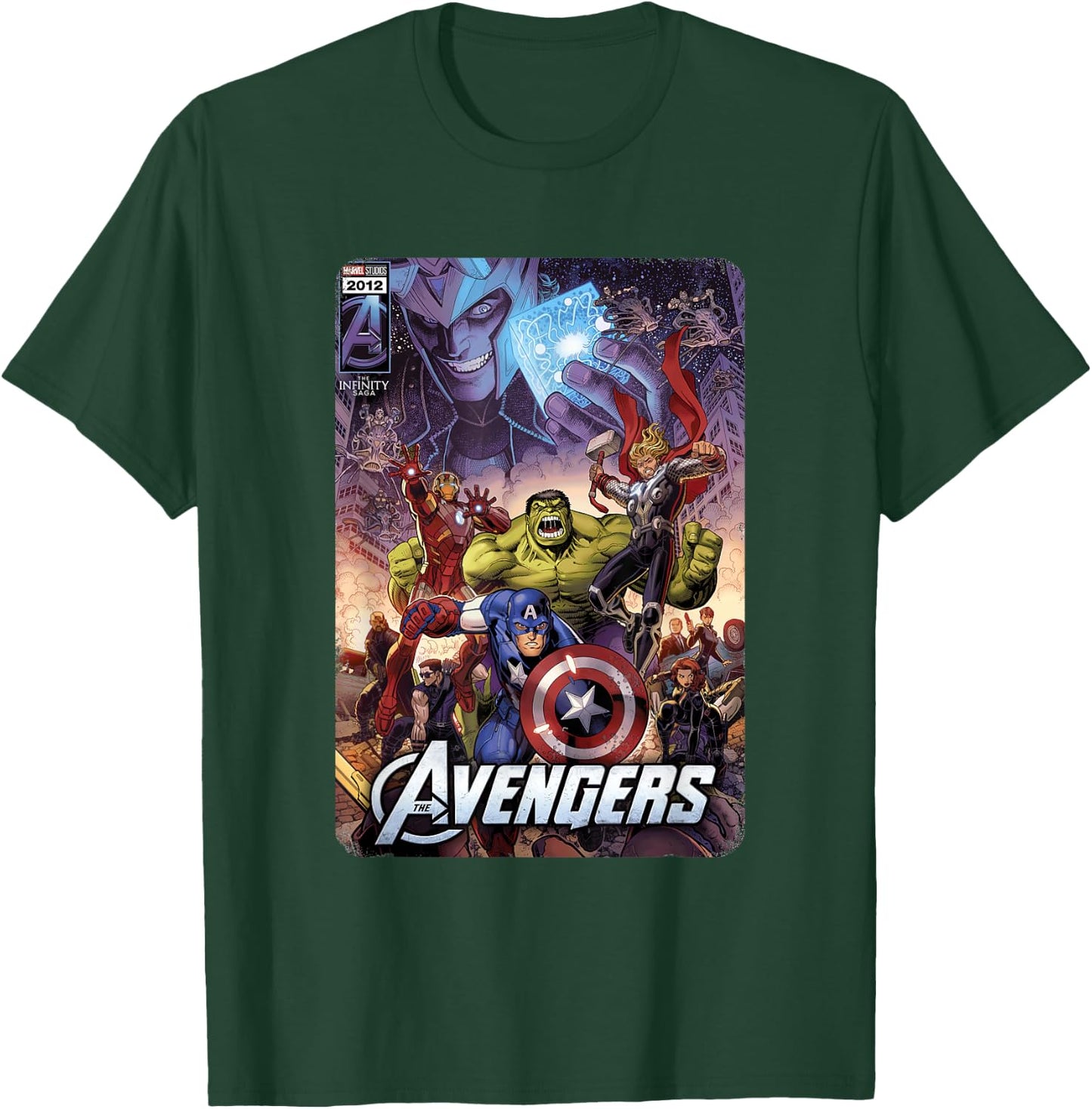 Marvel The Avengers Infinity Saga comic cover T-Shirt - T-Shirt | Forest