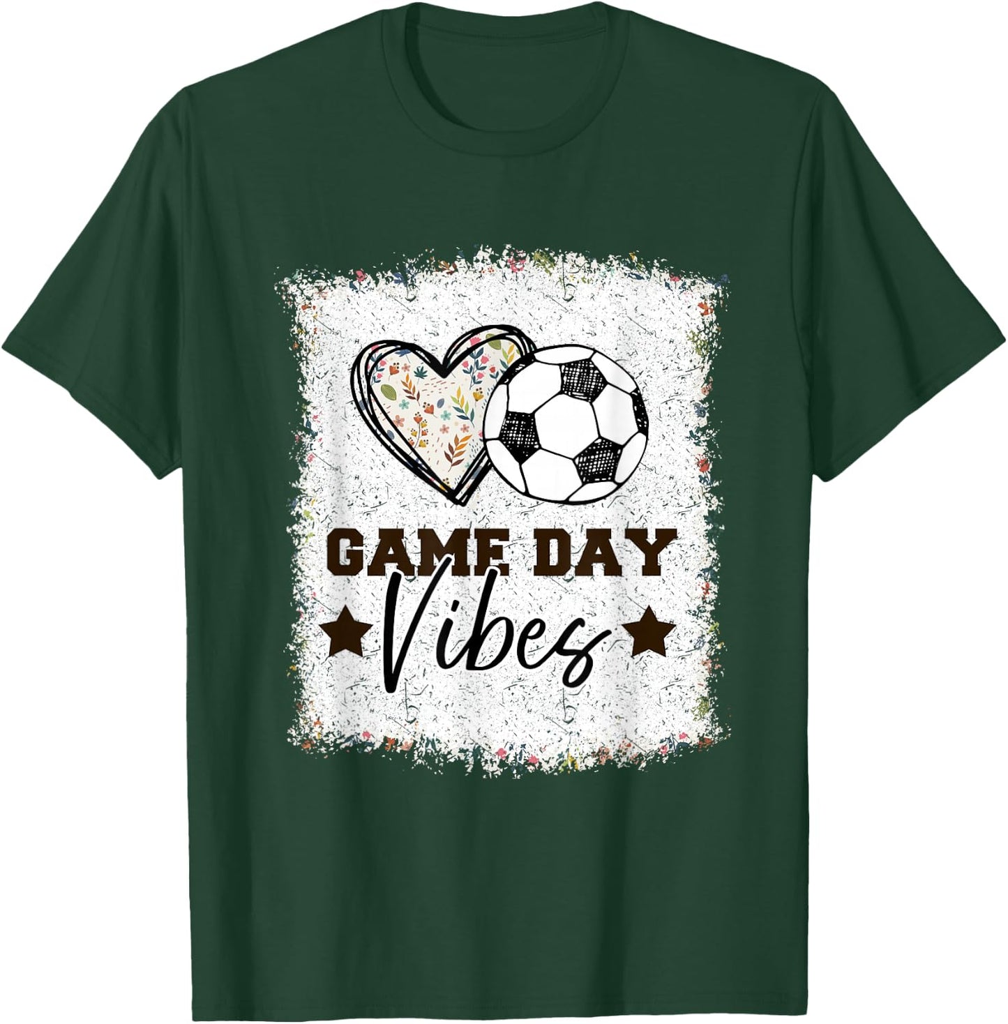 Soccer Shirt Women Soccer Game Day Vibes Girls Soccer T-Shirt - T-Shirt | Forest