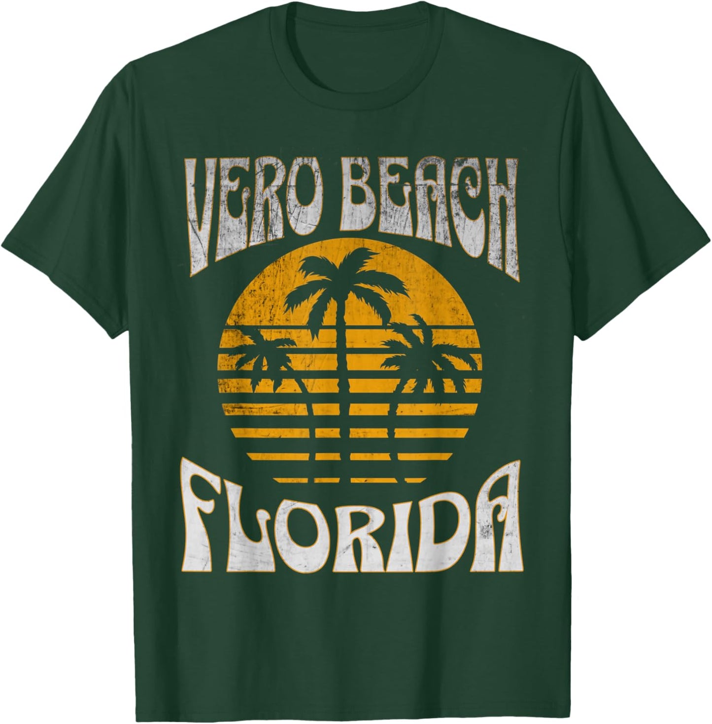Vero Florida Beach Summer Vacation Vintage T-Shirt - T-Shirt | Forest