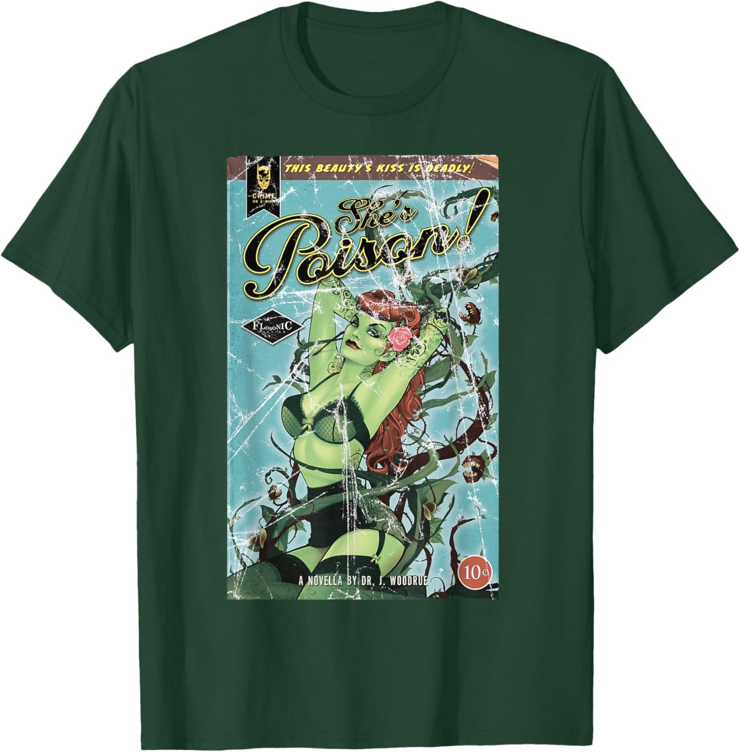 DC Poison Ivy Cover Poison T-Shirt - T-Shirt | Forest