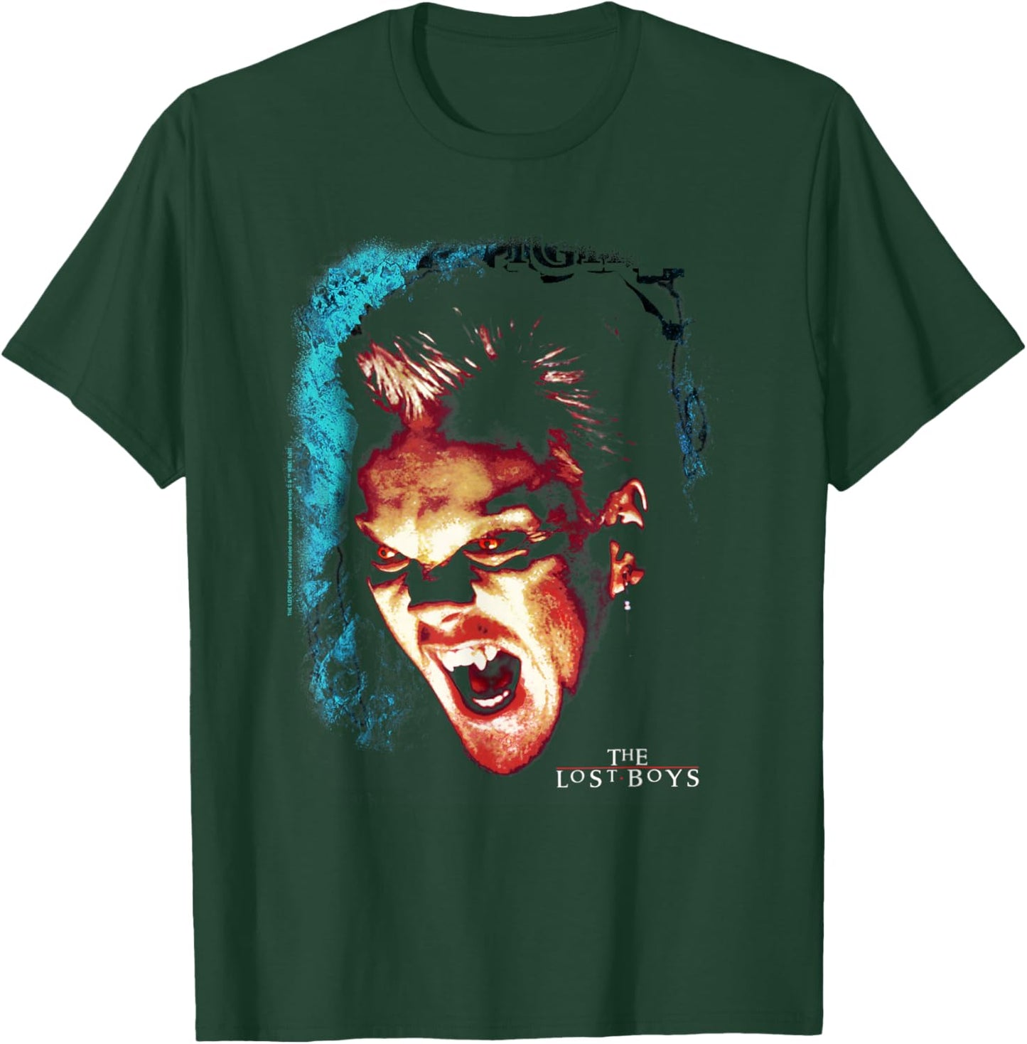 Lost Boys David Big Face Snarl Transparent T-Shirt - T-Shirt | Forest