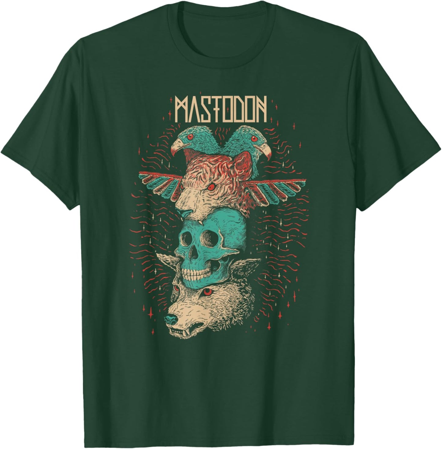 Mastodon - Logo Totem T-Shirt - T-Shirt | Forest