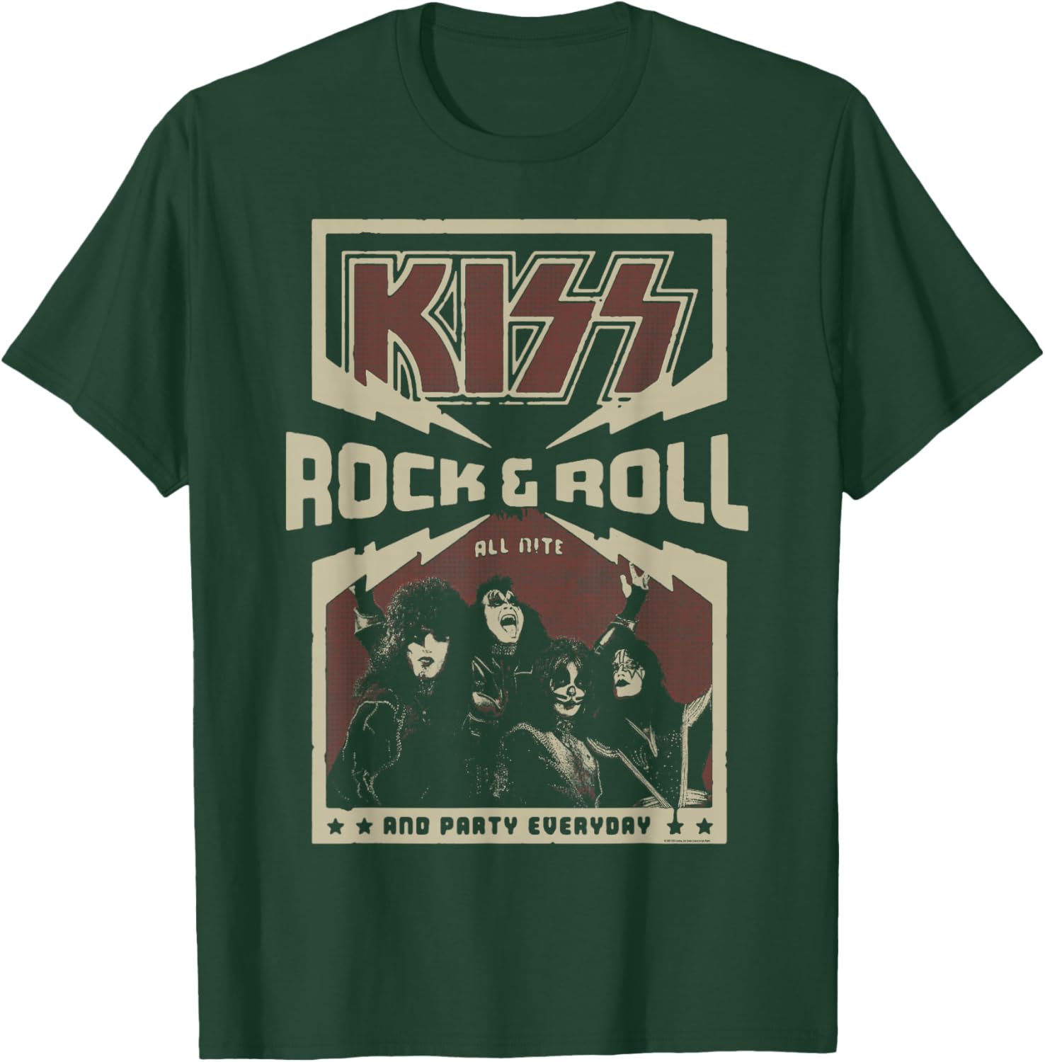 KISS - Party Everyday T-Shirt - T-Shirt | Forest