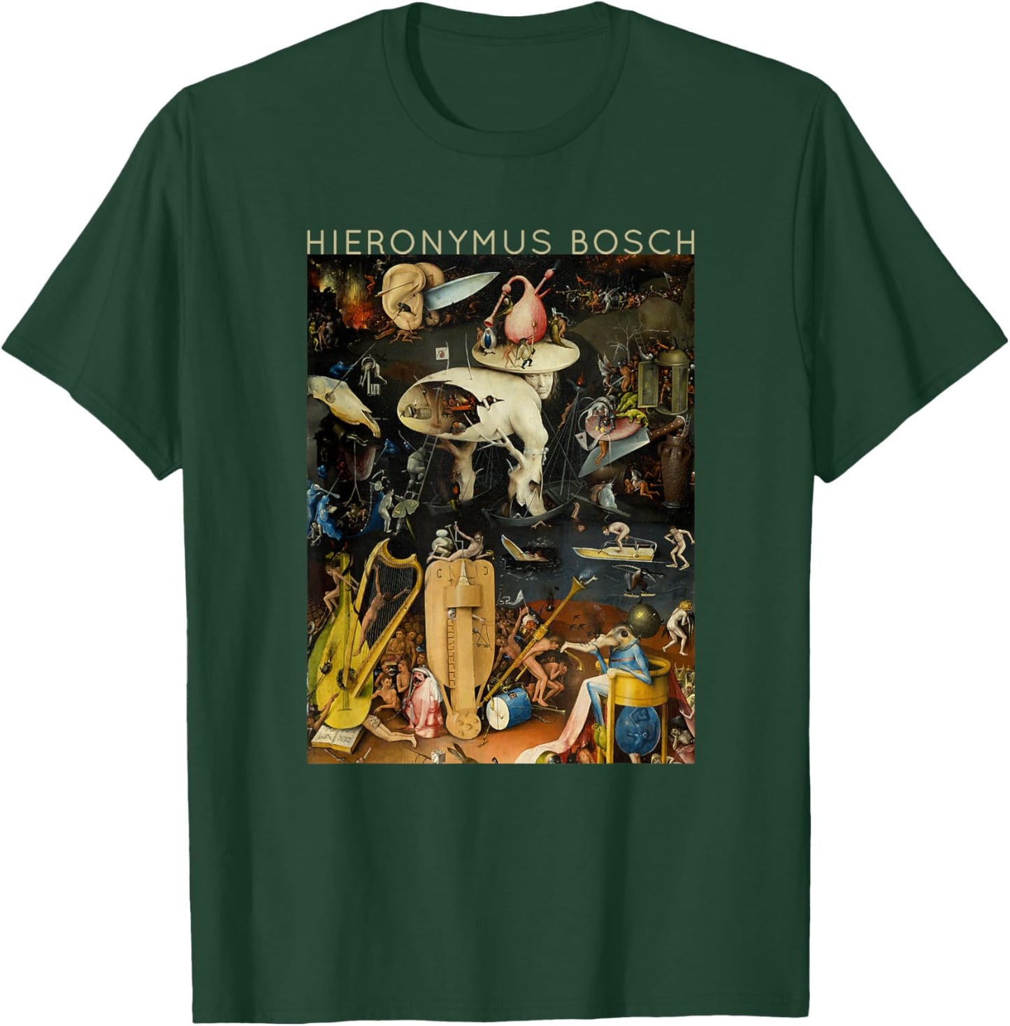 Hieronymus Bosch The Garden of Earthly Delights for Artists T-Shirt - T-Shirt | Forest