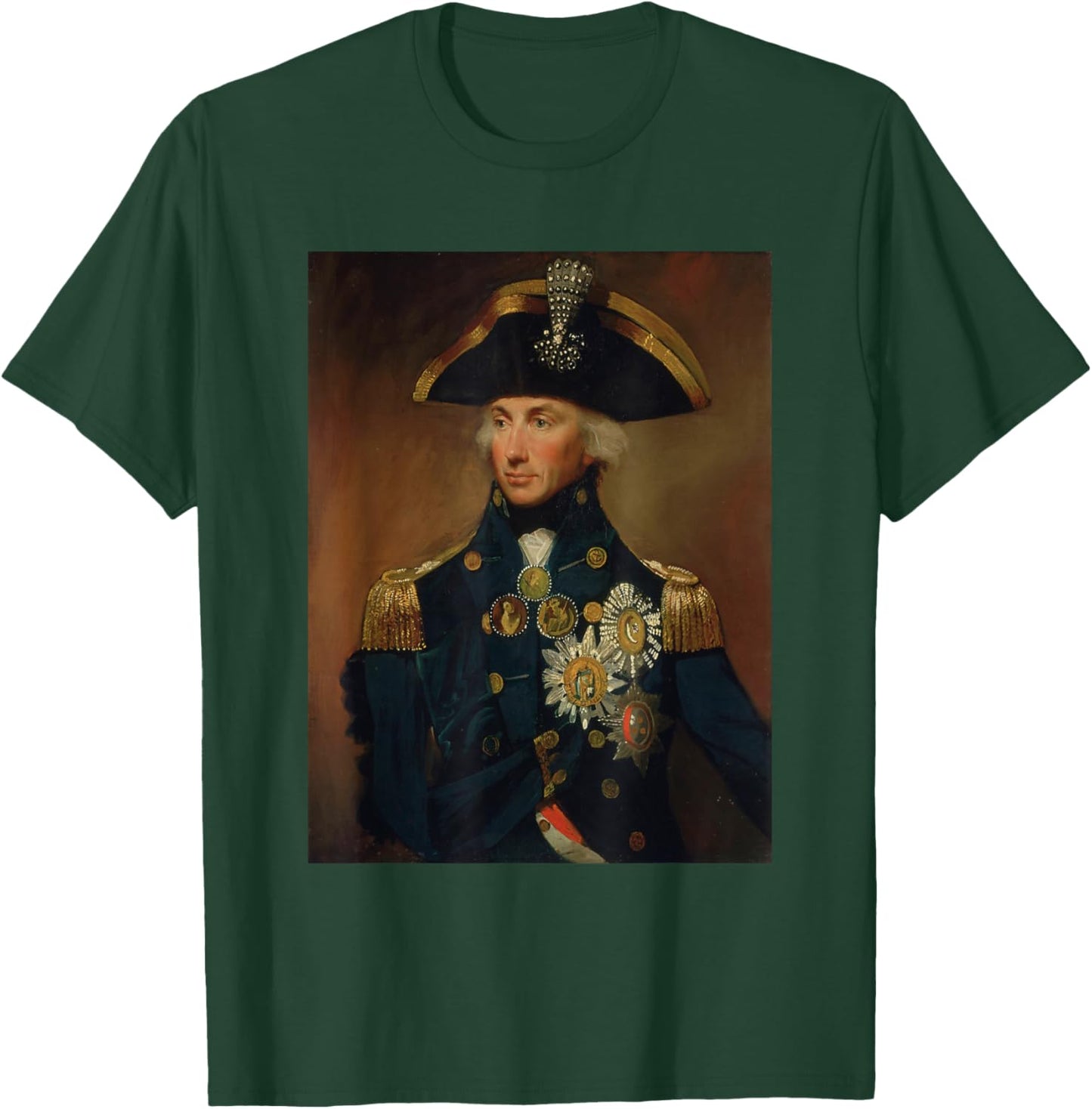 Lemuel-Francis Abbot's Rear-Admiral Sir Horatio Nelson T-Shirt - T-Shirt | Forest