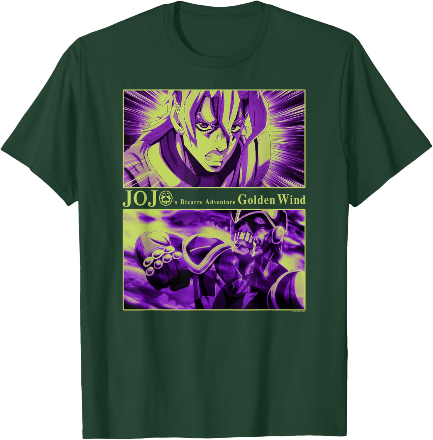 JoJo's Bizarre Adventure Golden Wind Fugo & Purple Haze T-Shirt - T-Shirt | Forest